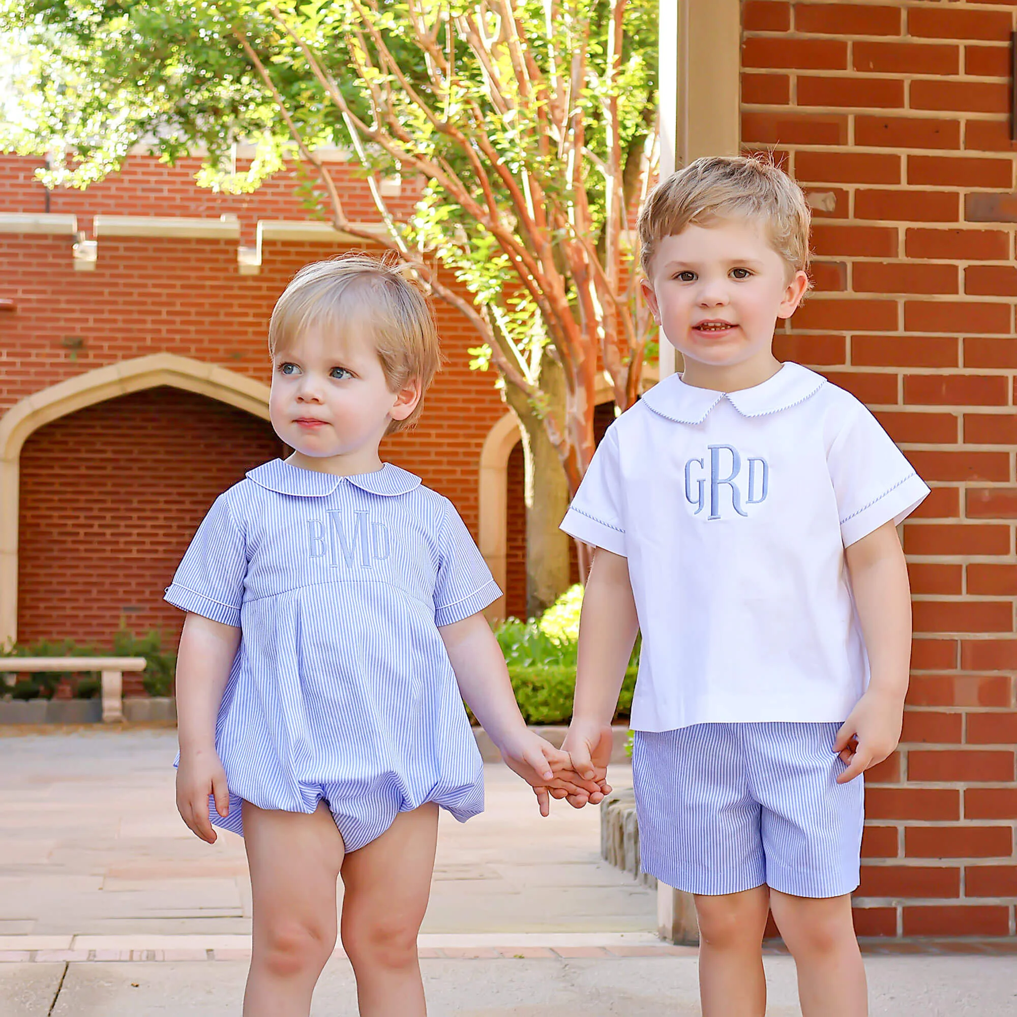 Cute Blue Stripe Collared Bubble - Image 5