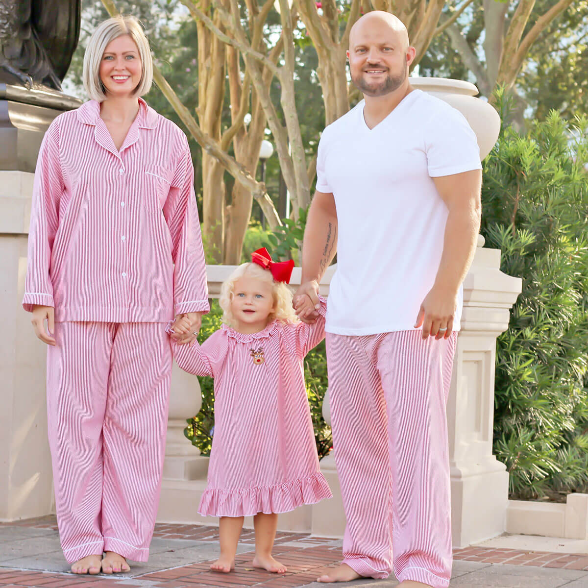 Red Stripe Adult Pajama Pants - Image 4