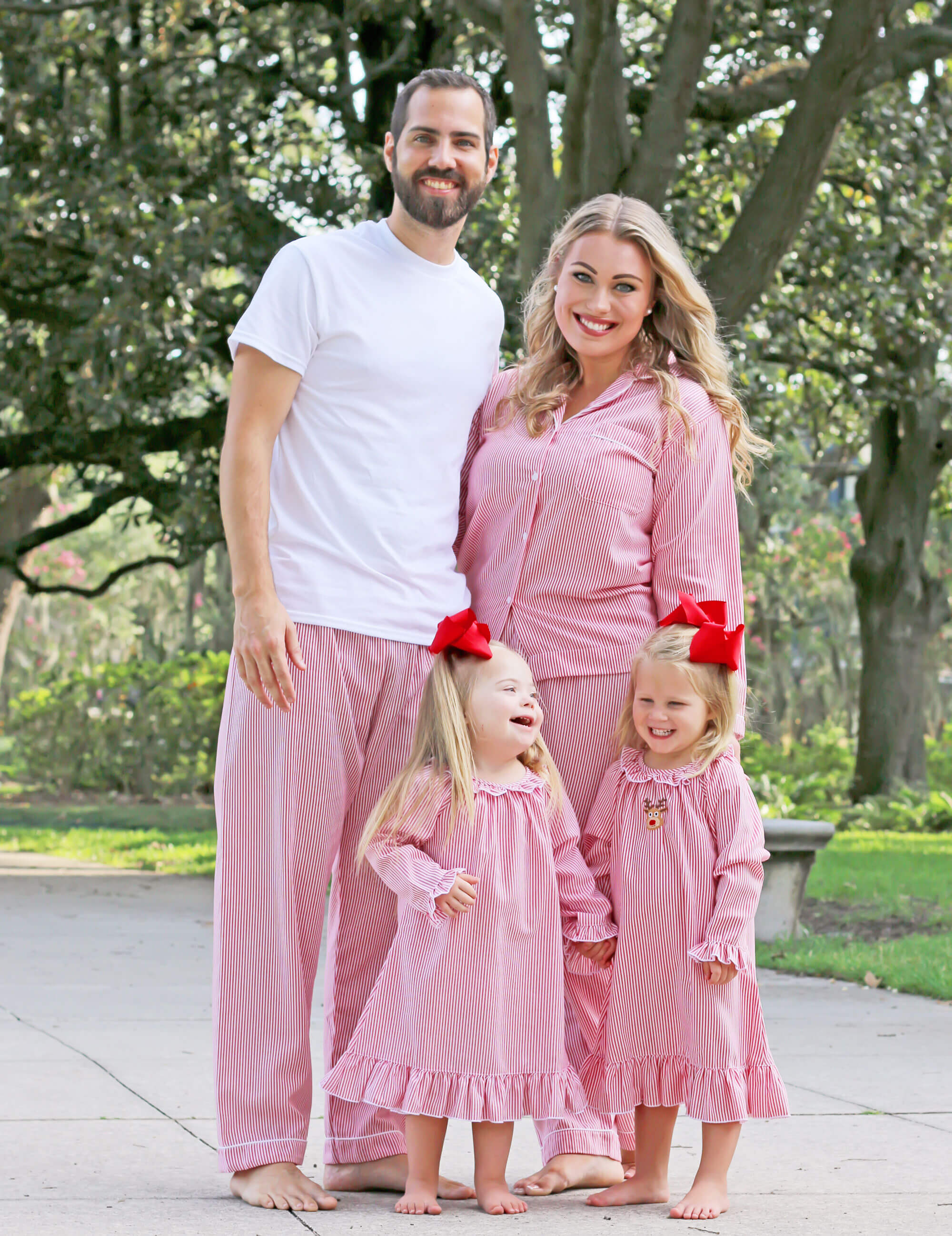 Red Stripe Adult Pajama Pants - Image 9