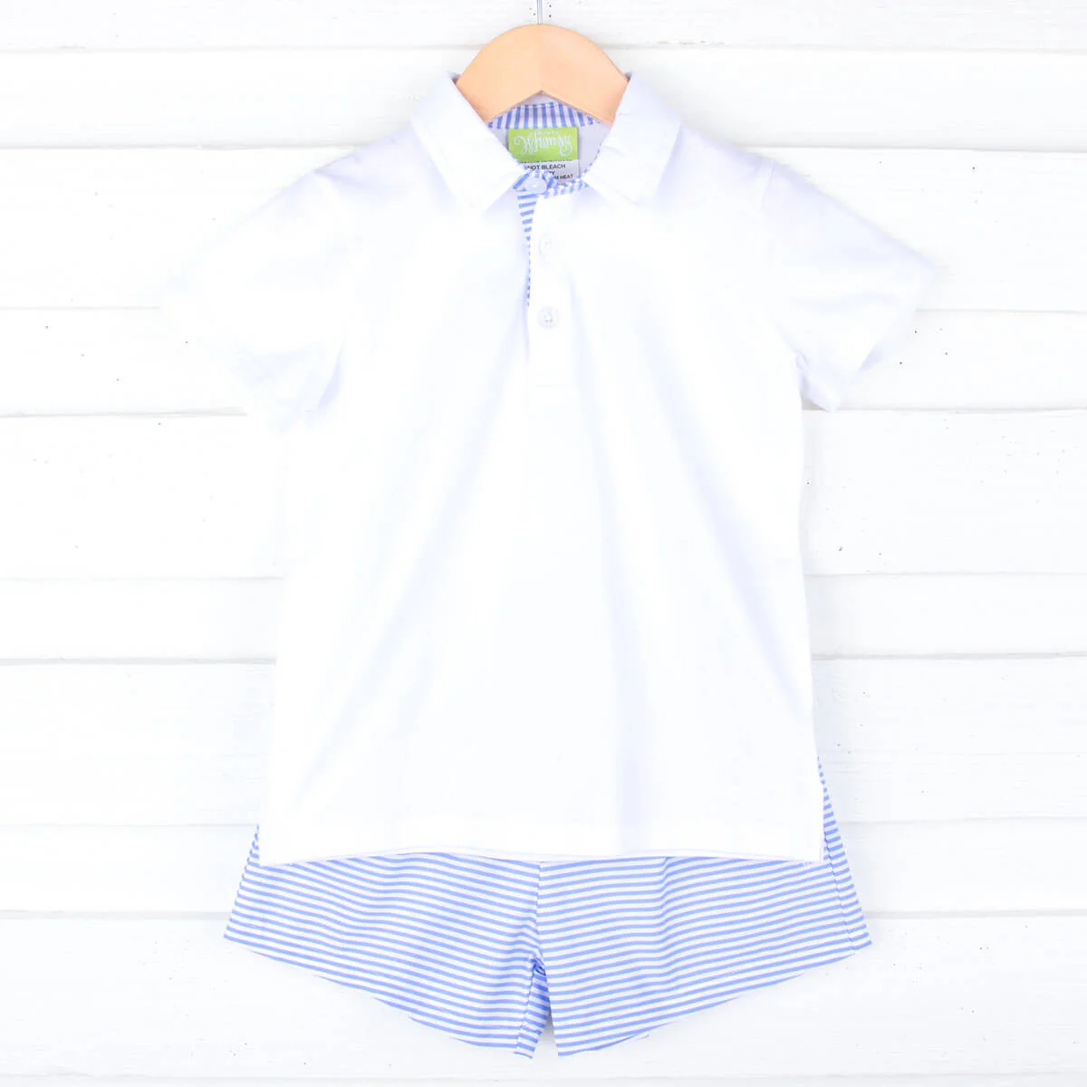 Darling Blue Polo Short Set - Image 2
