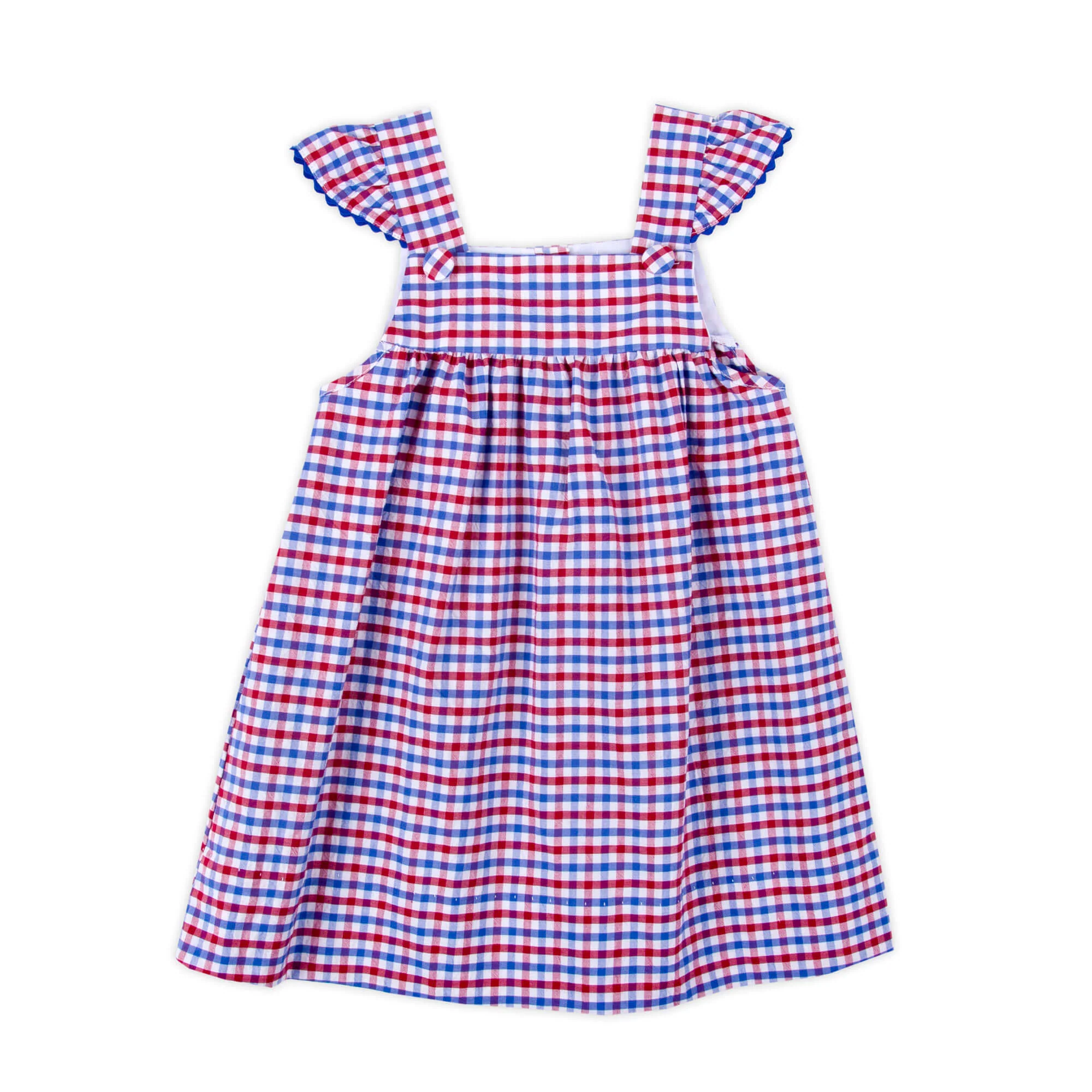 Dazzling Red Plaid Leah Dress - Image 2