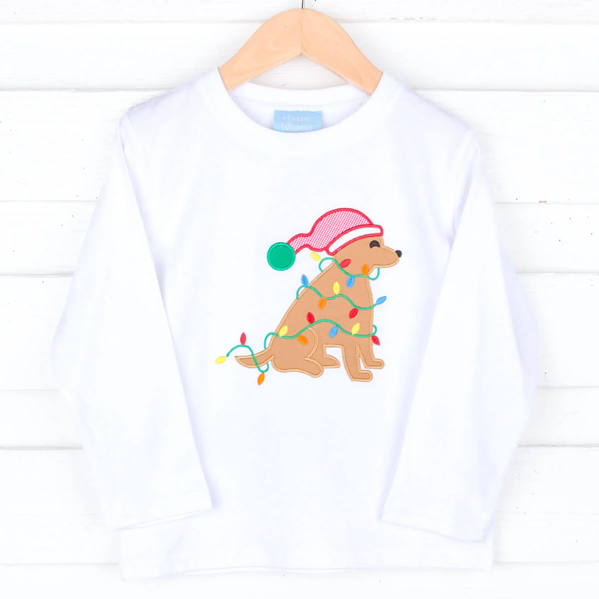 Deck The Paws White Long Sleeve Shirt - Image 2