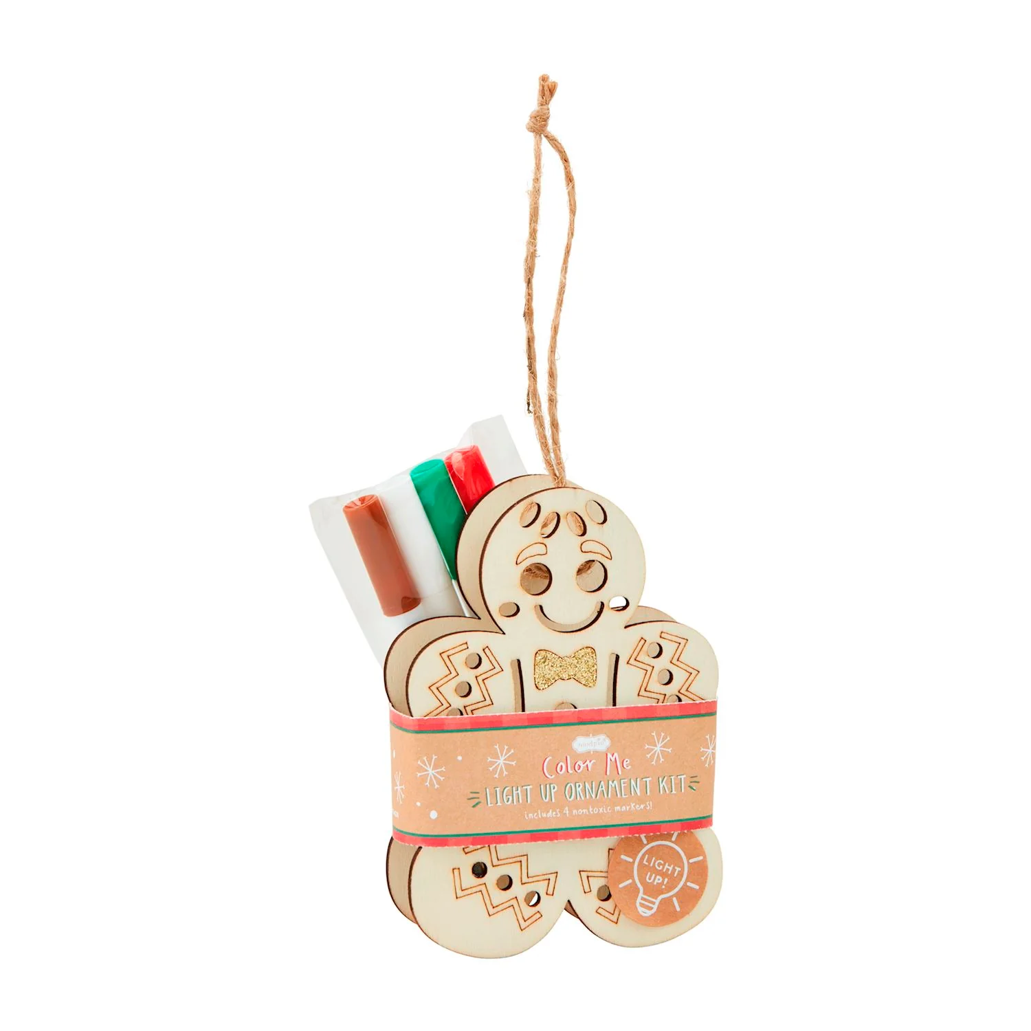 Color-Me Light-Up Wood Ornament - Image 3