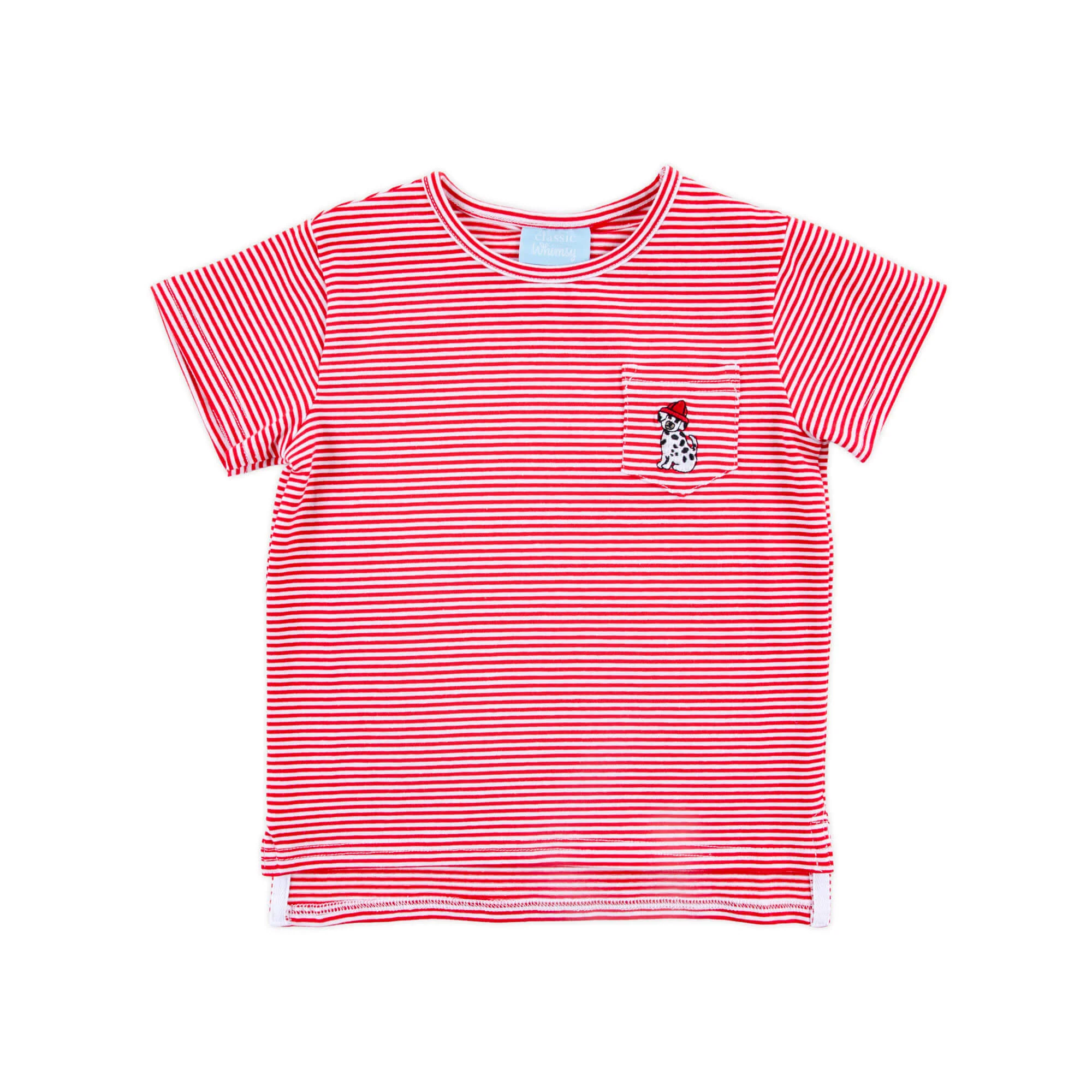 Firehouse Dog Red Stripe Short Sleeve Pocket Shirt - Image 3