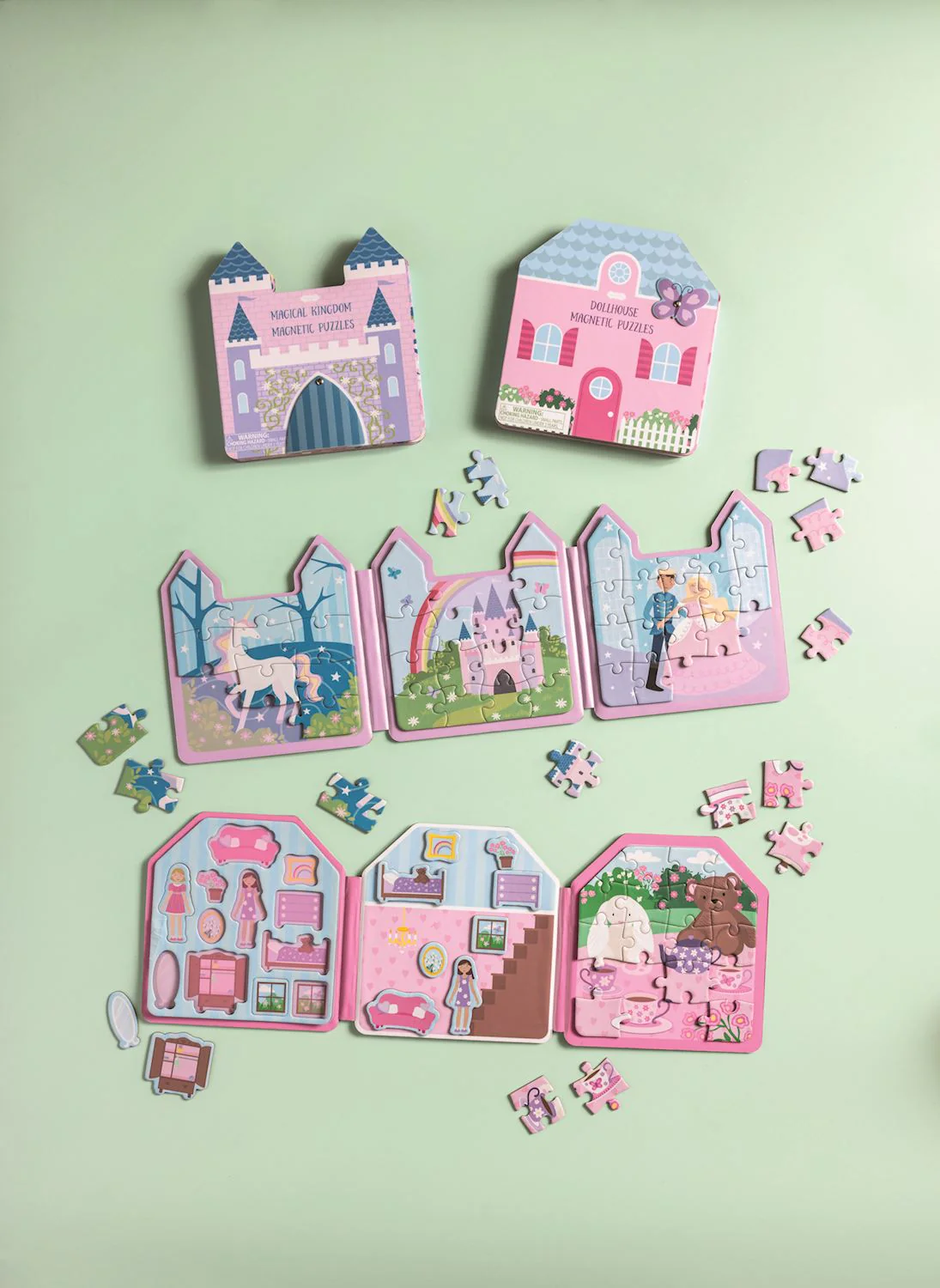 Dollhouse & Magical Kingdom Magnetic Puzzle Books - Image 2