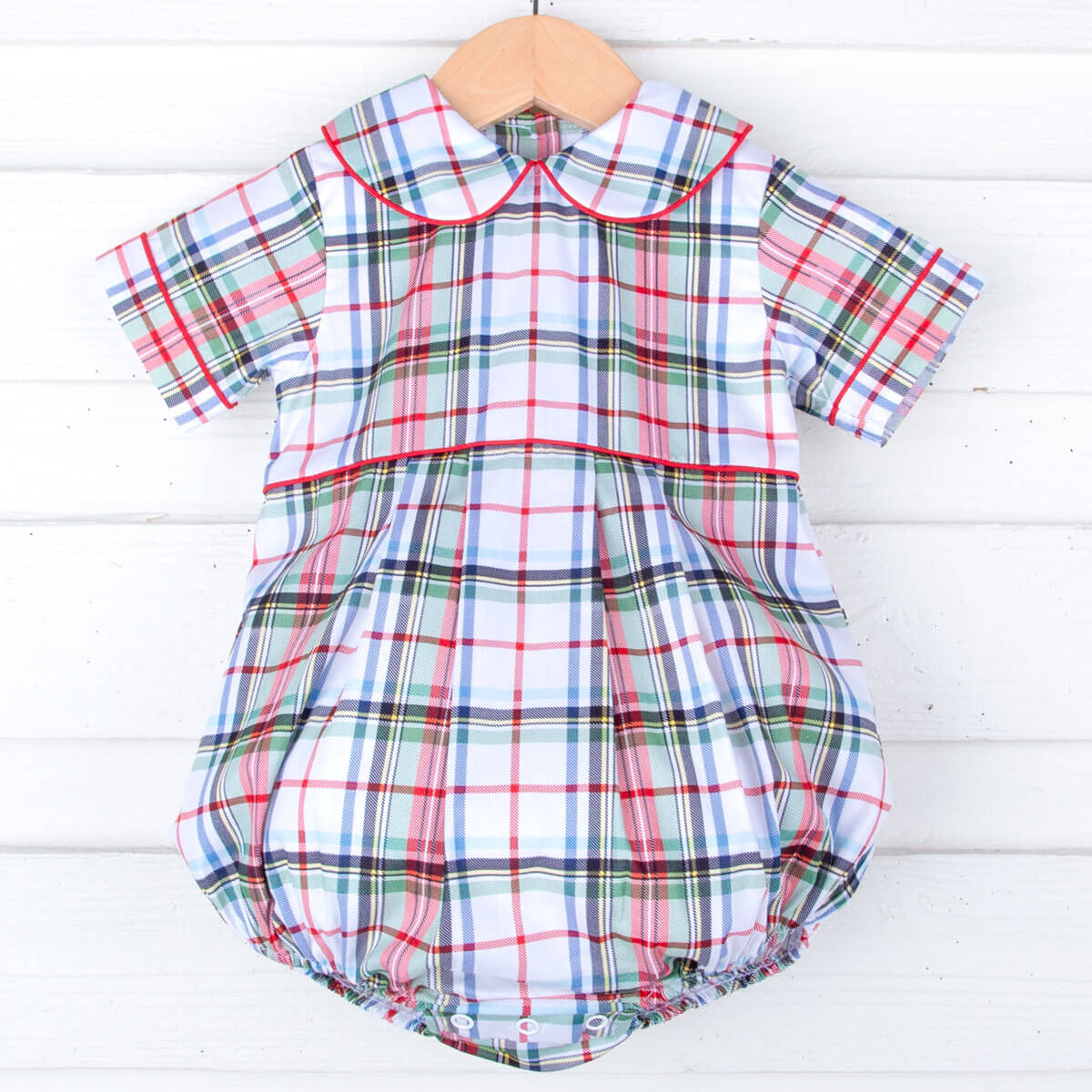 Douglas Plaid Collared Bubble - Image 3