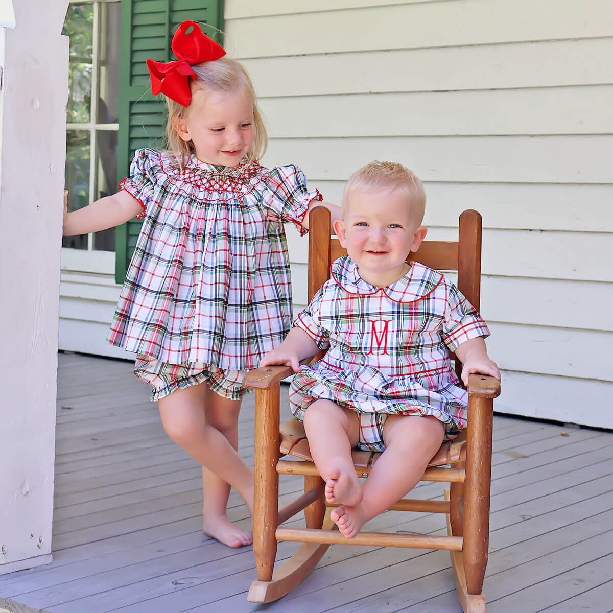 Douglas Plaid Collared Bubble - Image 4