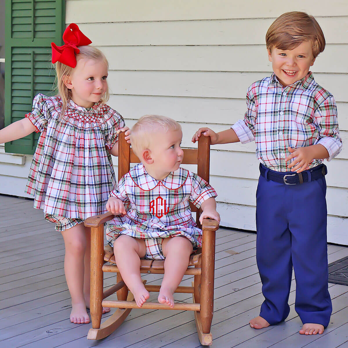 Douglas Plaid Collared Bubble - Image 5