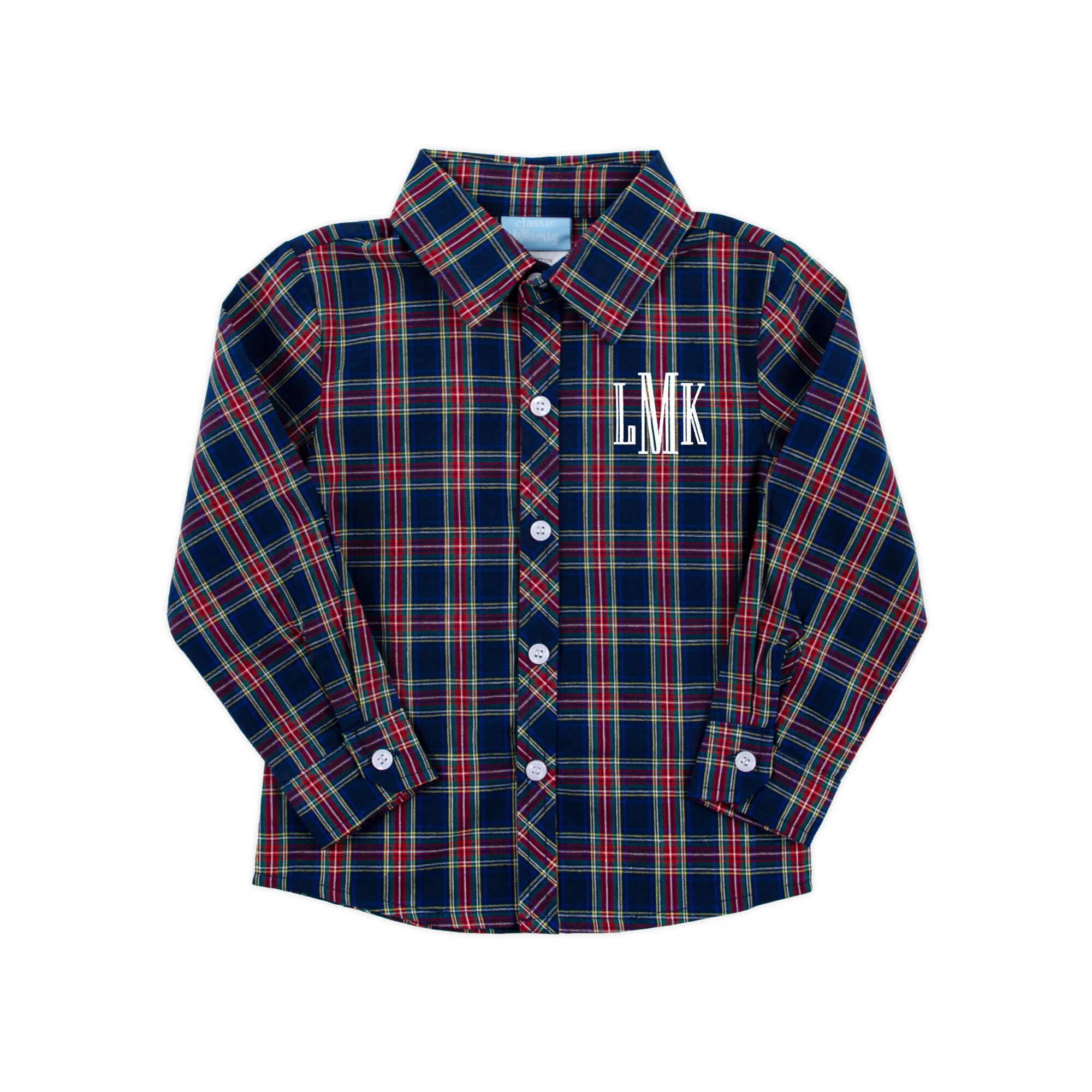 Dunbar Plaid Royal Button Down Shirt - Image 2