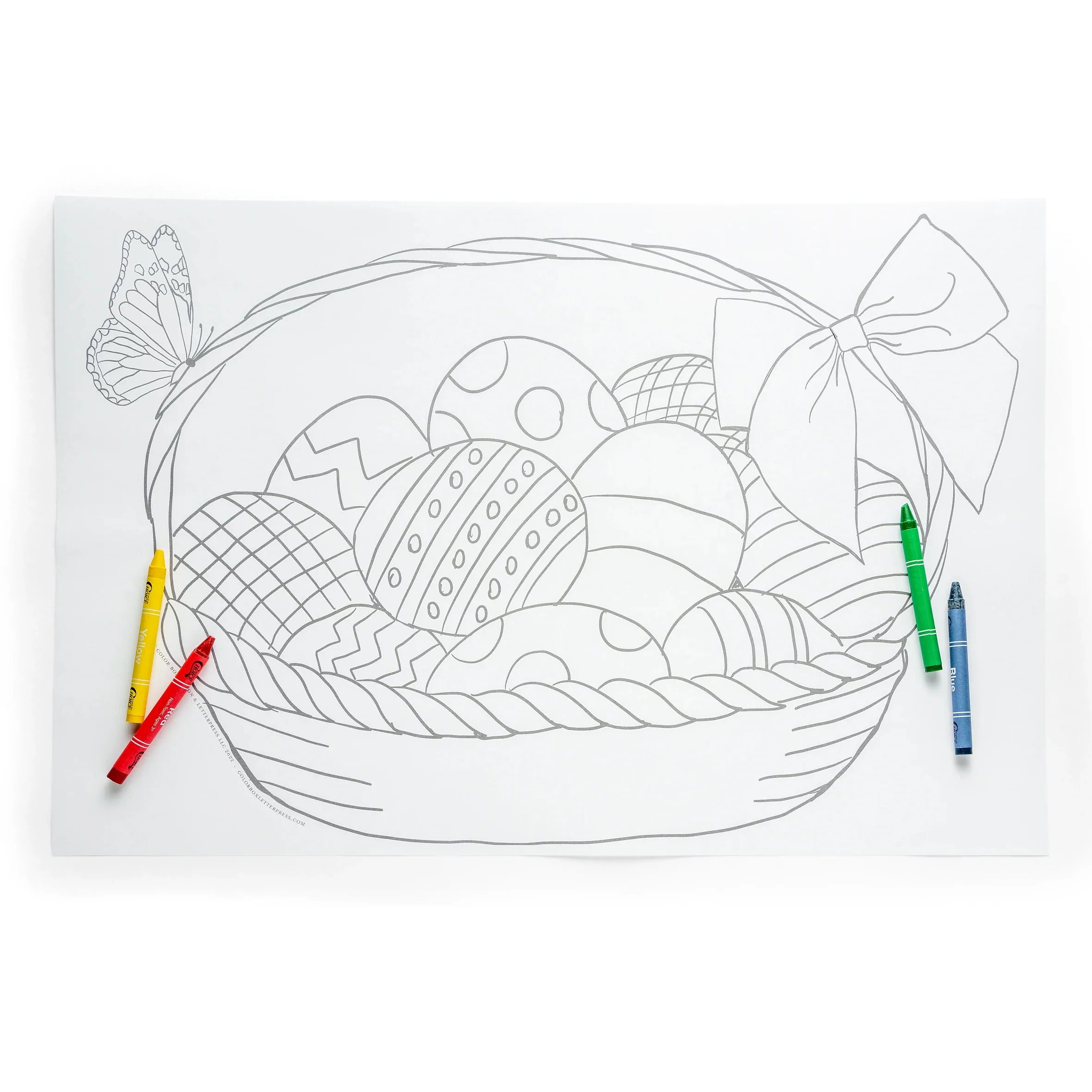 Easter Basket Coloring Place Mats - Image 2