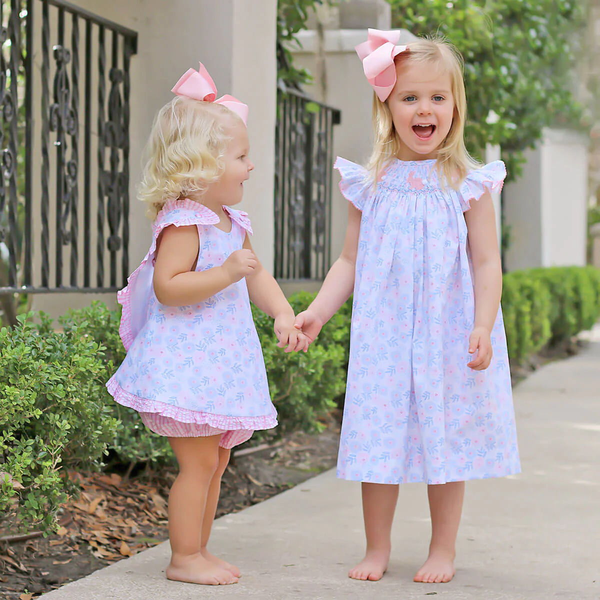 Easter Bunny Smocked Blooming Dress - Image 6