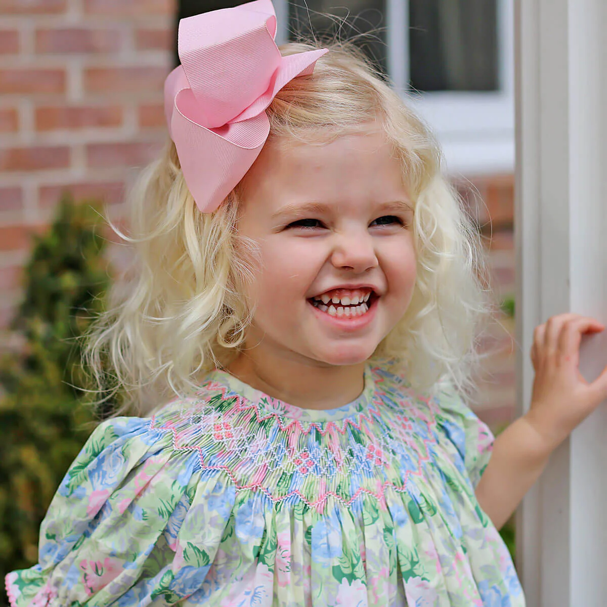 Sunny Days Floral Smocked Bishop Dress - Image 2
