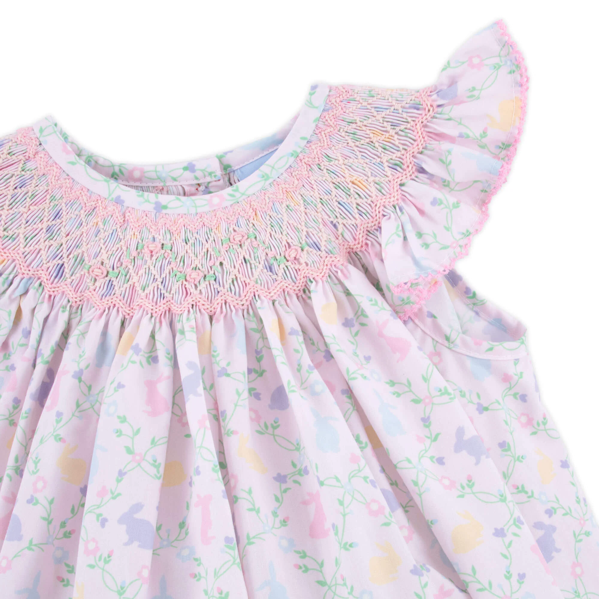Easter Vine Smocked White Bubble - Image 4