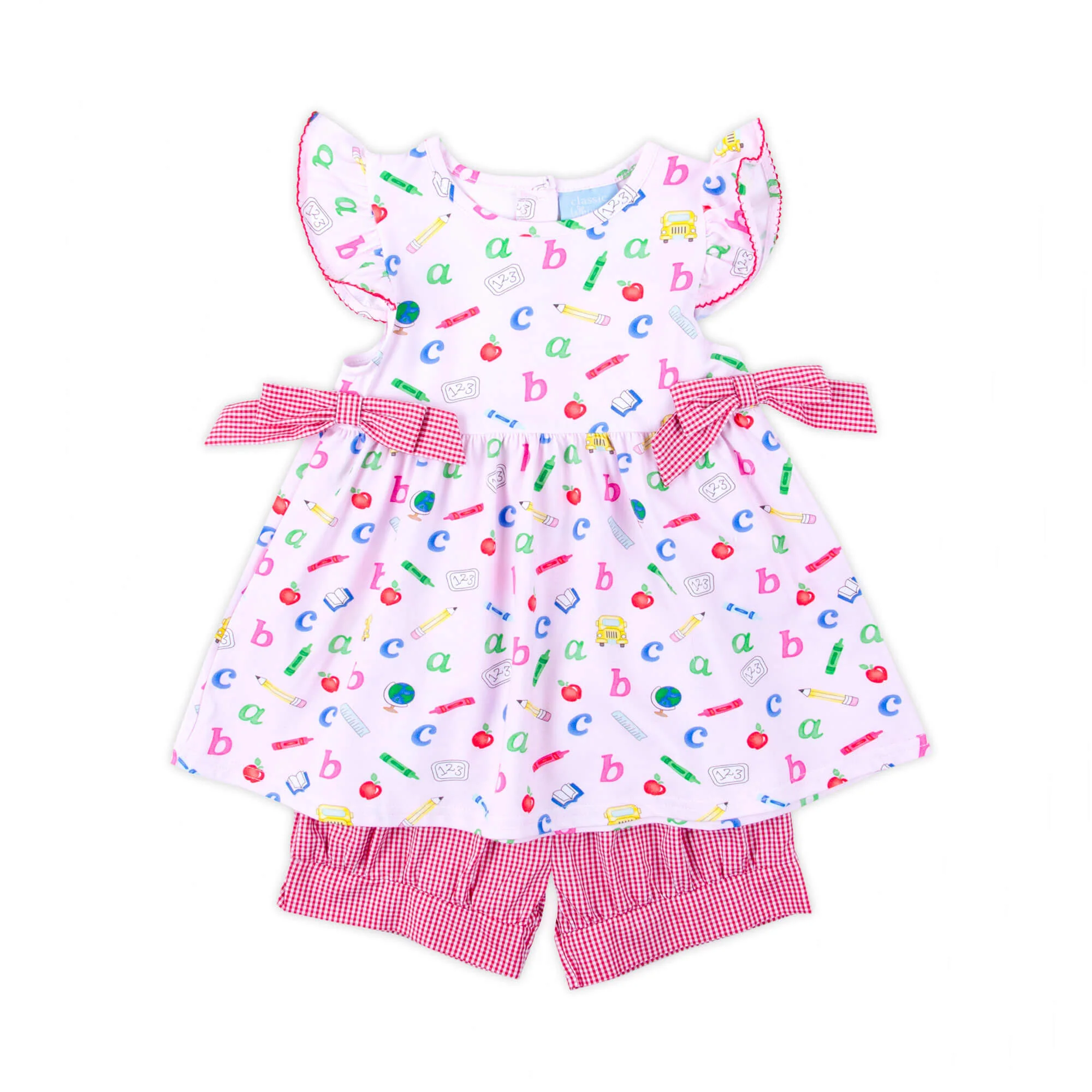 Easy as ABC Pink Avery Short Set - Image 2
