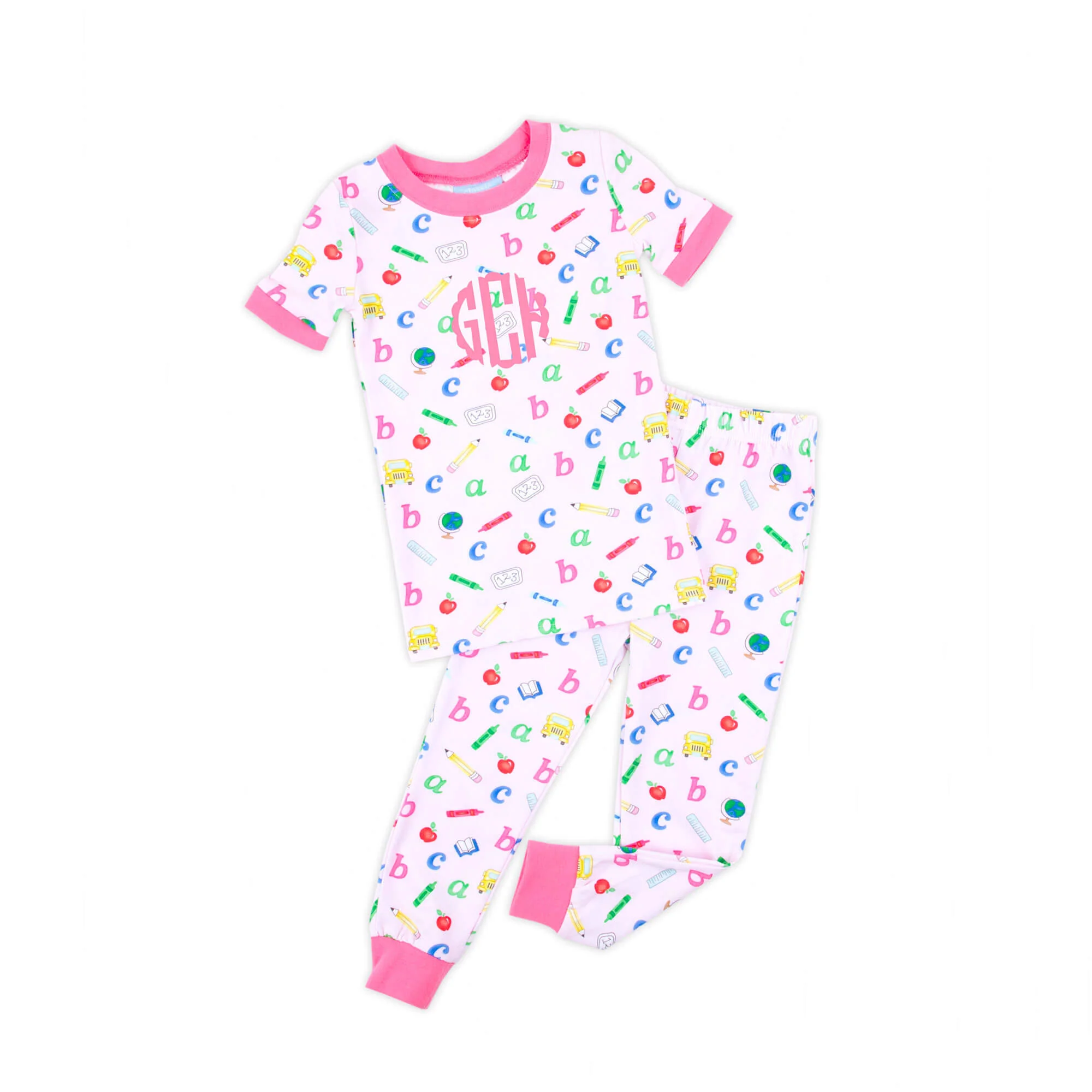 Easy as ABC Pink Pajamas - Image 2