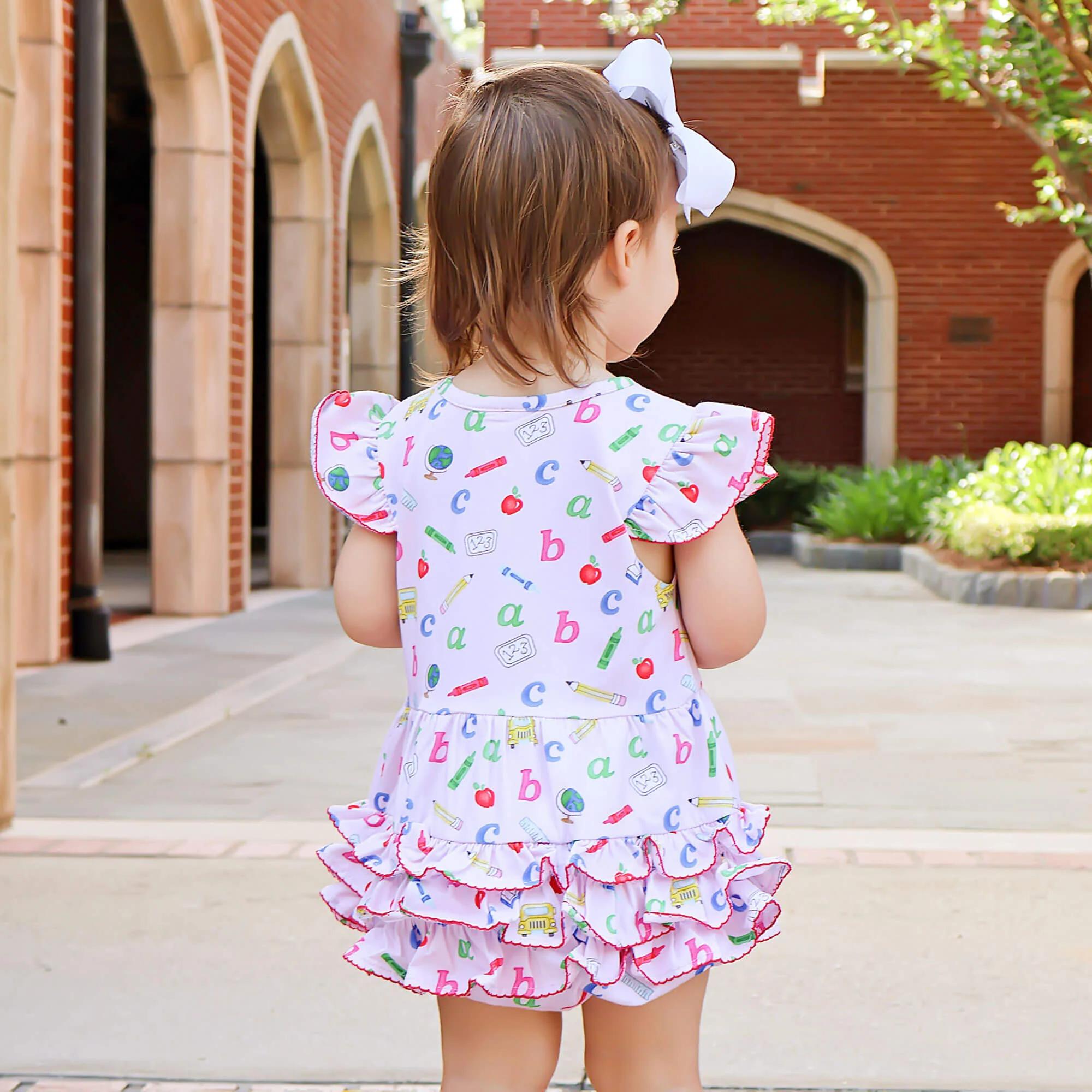 Easy as ABC Pink Ruffle Bubble - Image 3