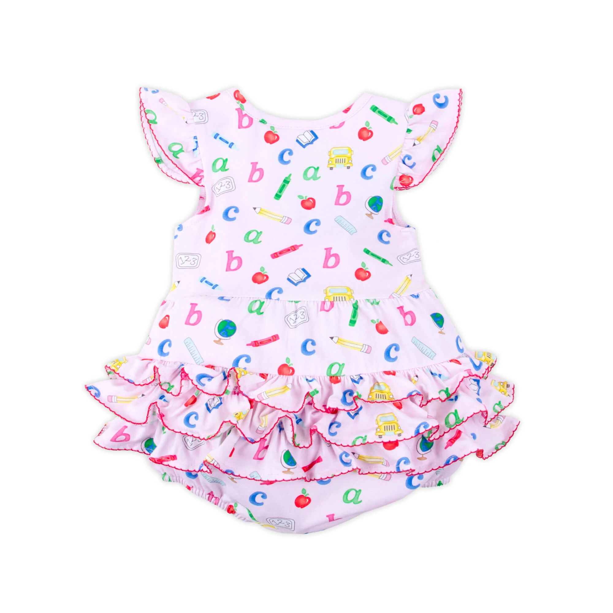 Easy as ABC Pink Ruffle Bubble - Image 4