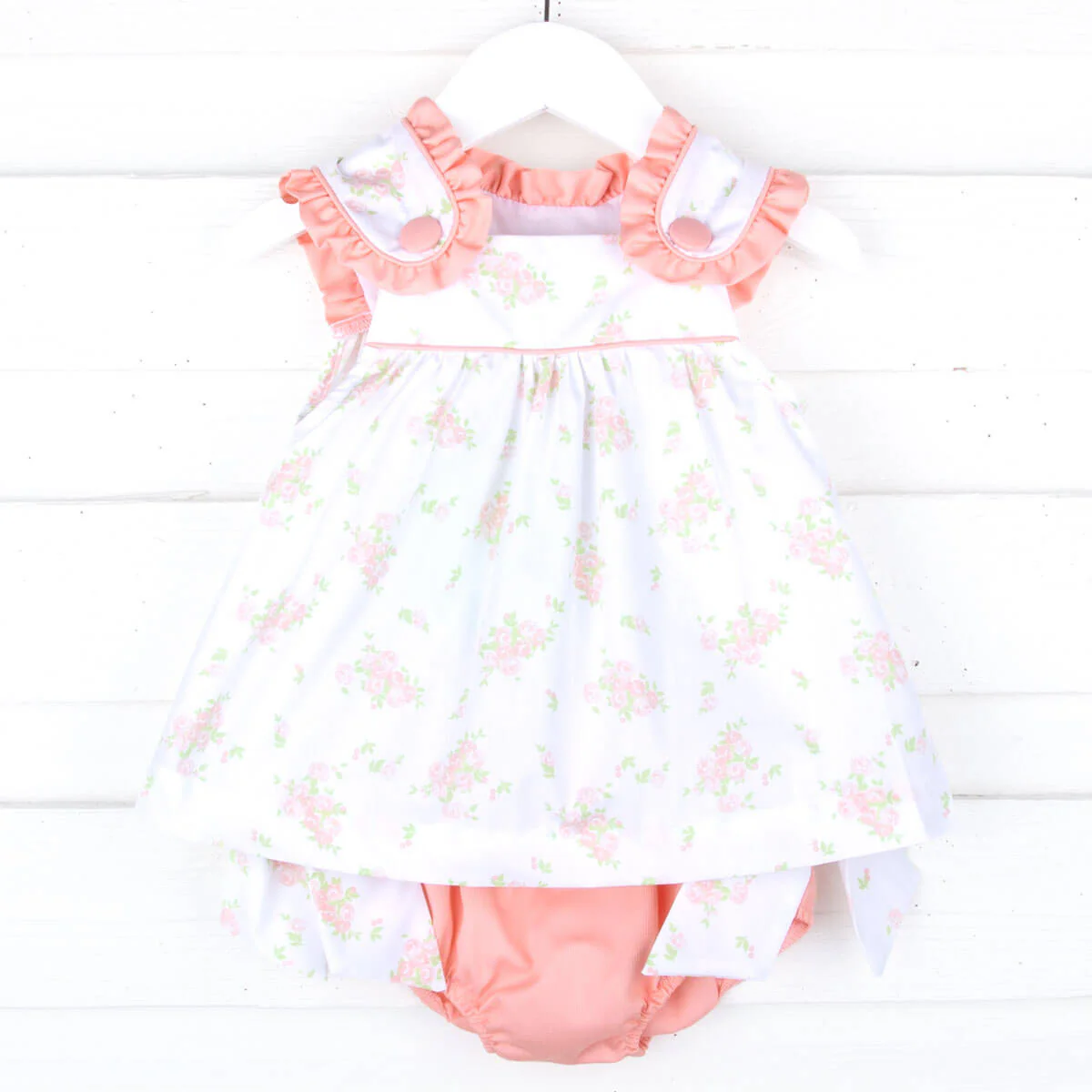 Eden Garden Peach Lulu Bloomer Set - Image 2