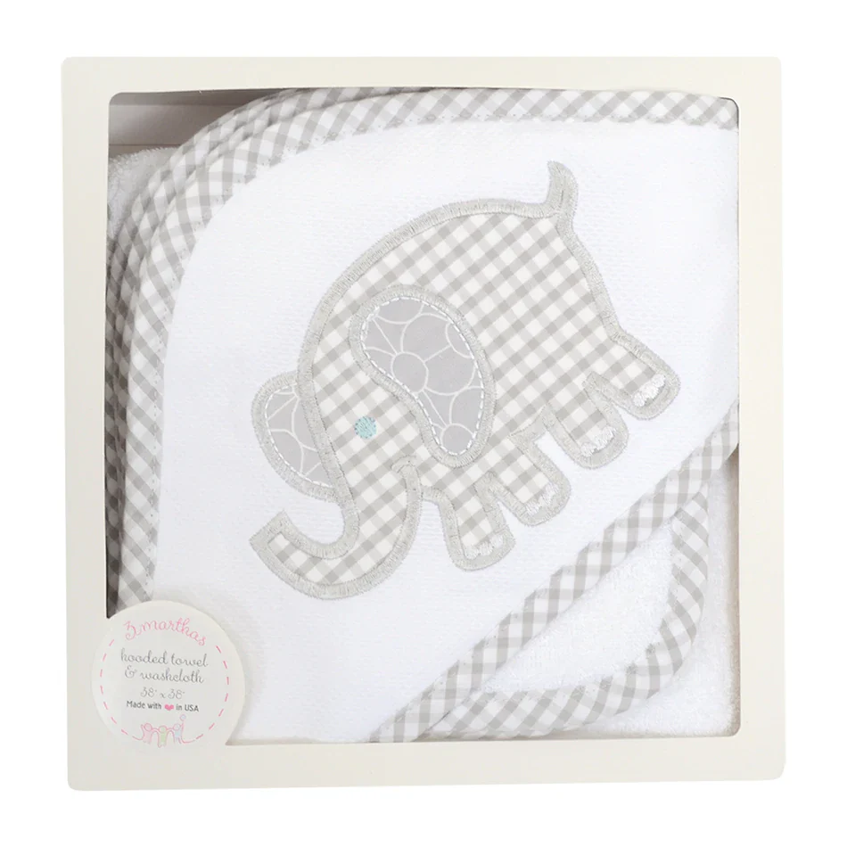 Elephant Hooded Towel Set - Image 3
