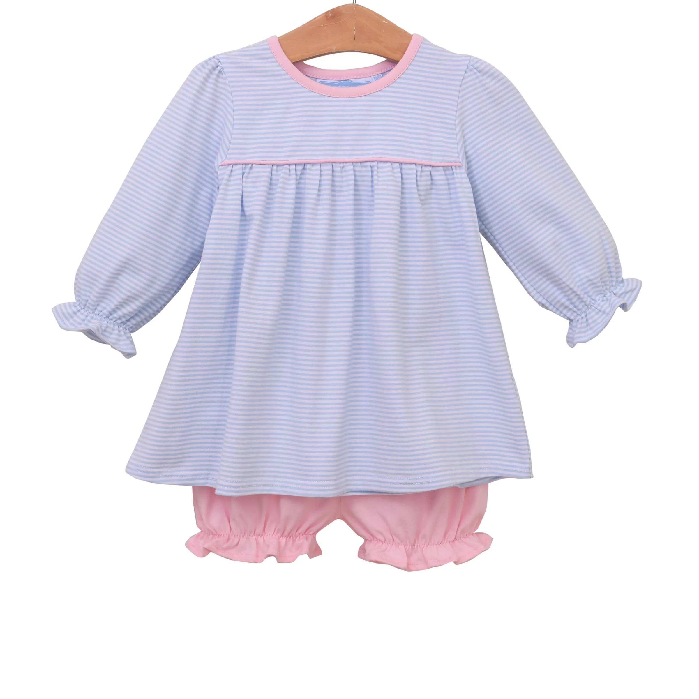 Ellie Long Sleeve Stripe Knit Bloomer Set - Image 3