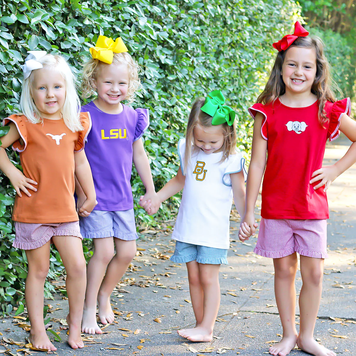 Embroidered LSU Short Set Check - Image 9