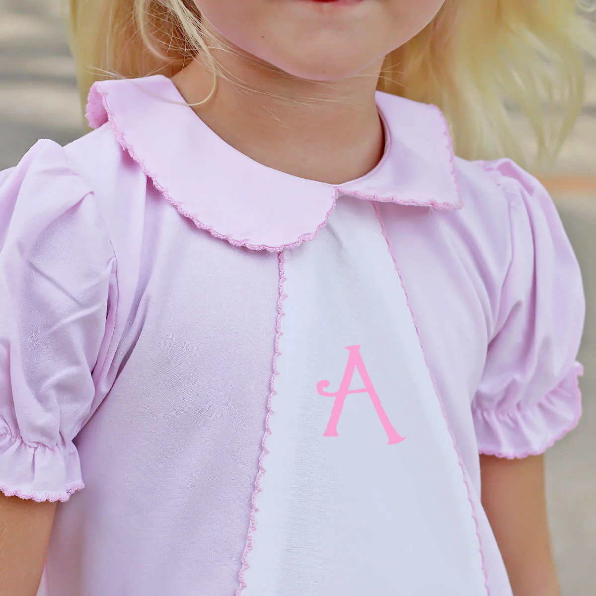 Embroidered Pink Christmas Tree Dress - Image 4
