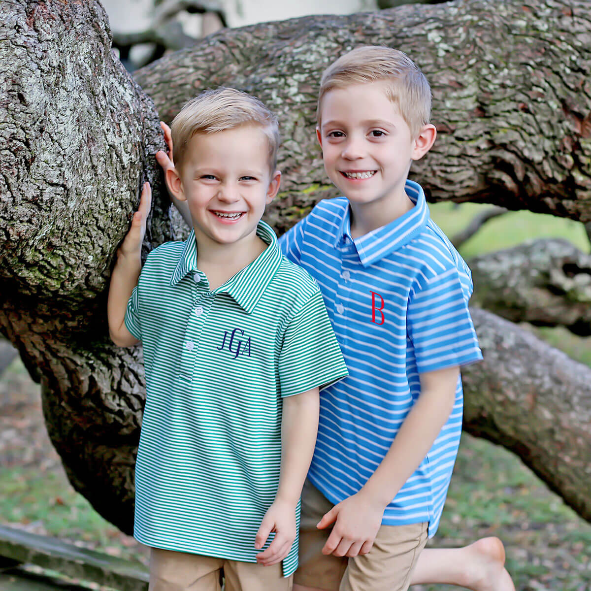 Emerald Green Stripe Knit Short Sleeve Polo - Image 6
