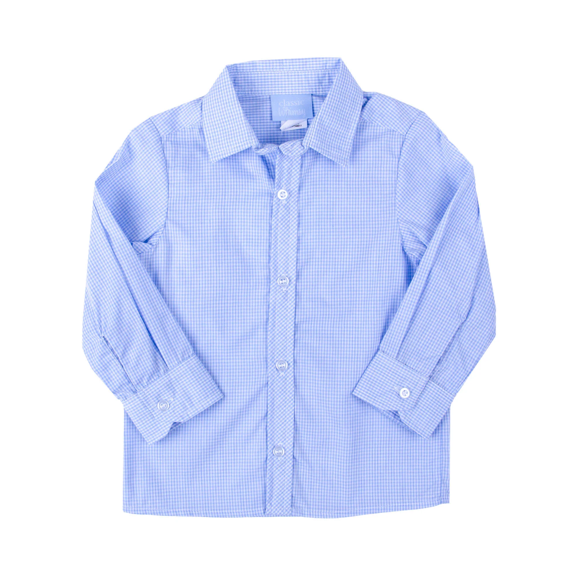 Enchanted Blue Gingham Button Down Shirt - Image 2