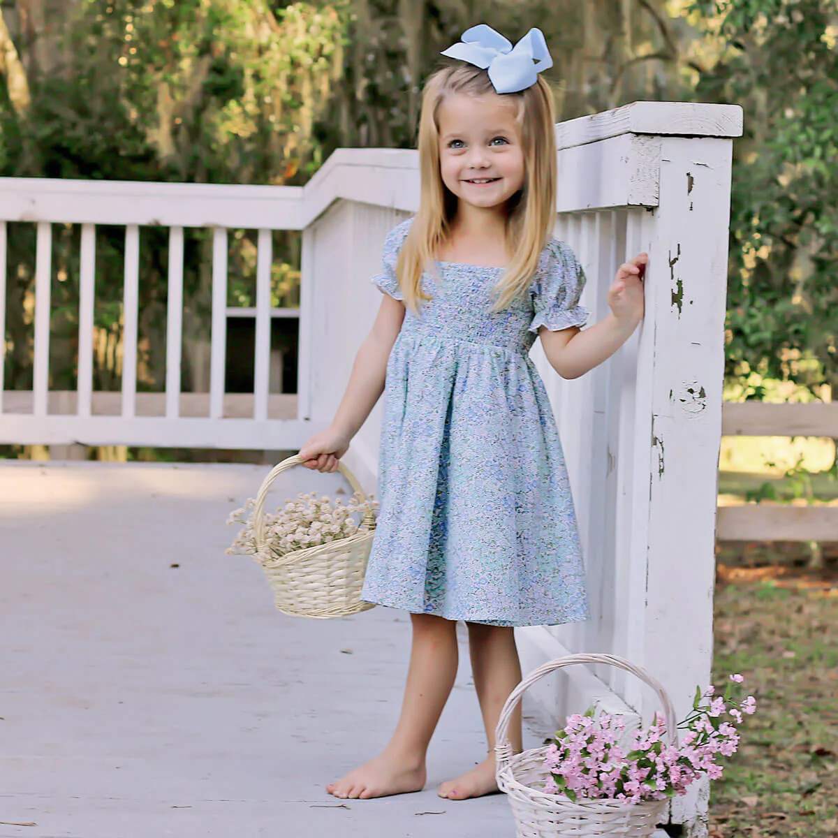 Enchanted Floral Smocked Hannah Dress - Image 9