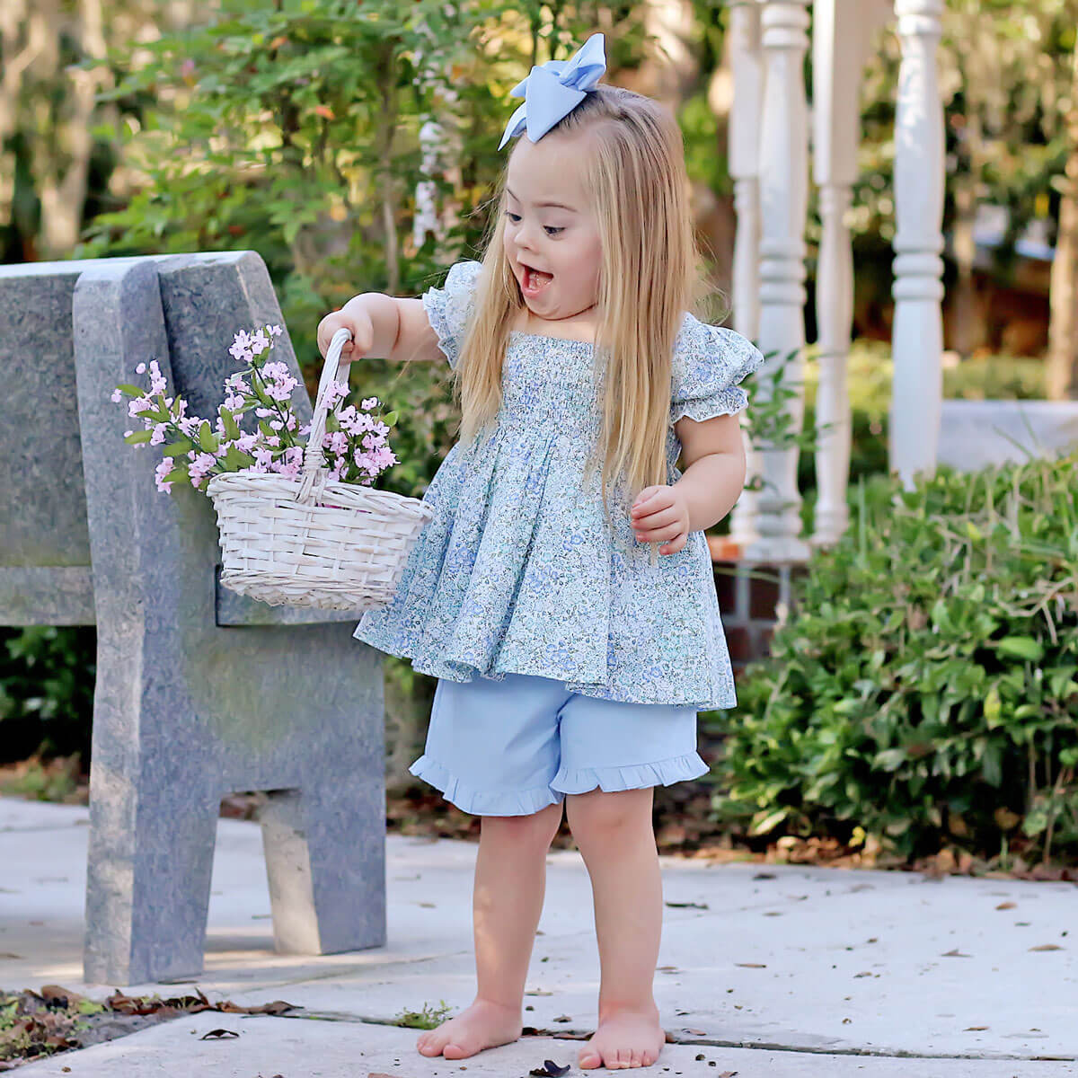 Enchanted Floral Smocked Hannah Short Set - Image 12