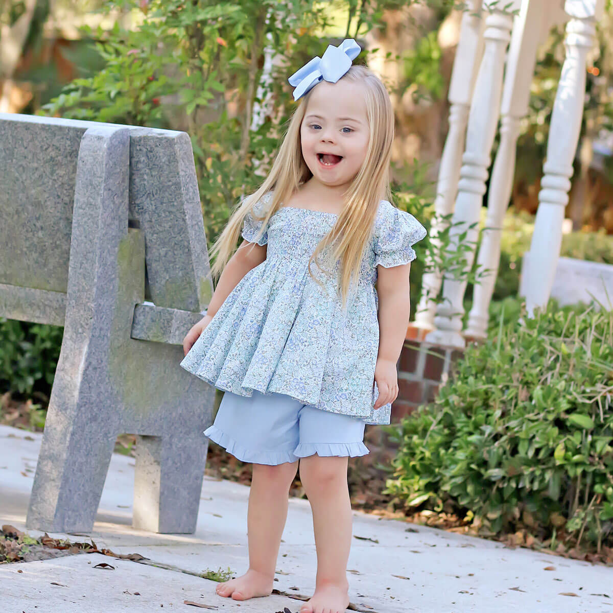 Enchanted Floral Smocked Hannah Short Set - Image 5