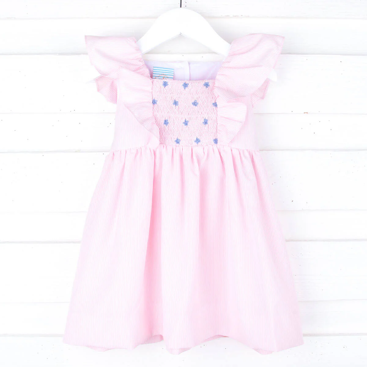 Pink Stripe Smocked Hannah Dress - Image 2