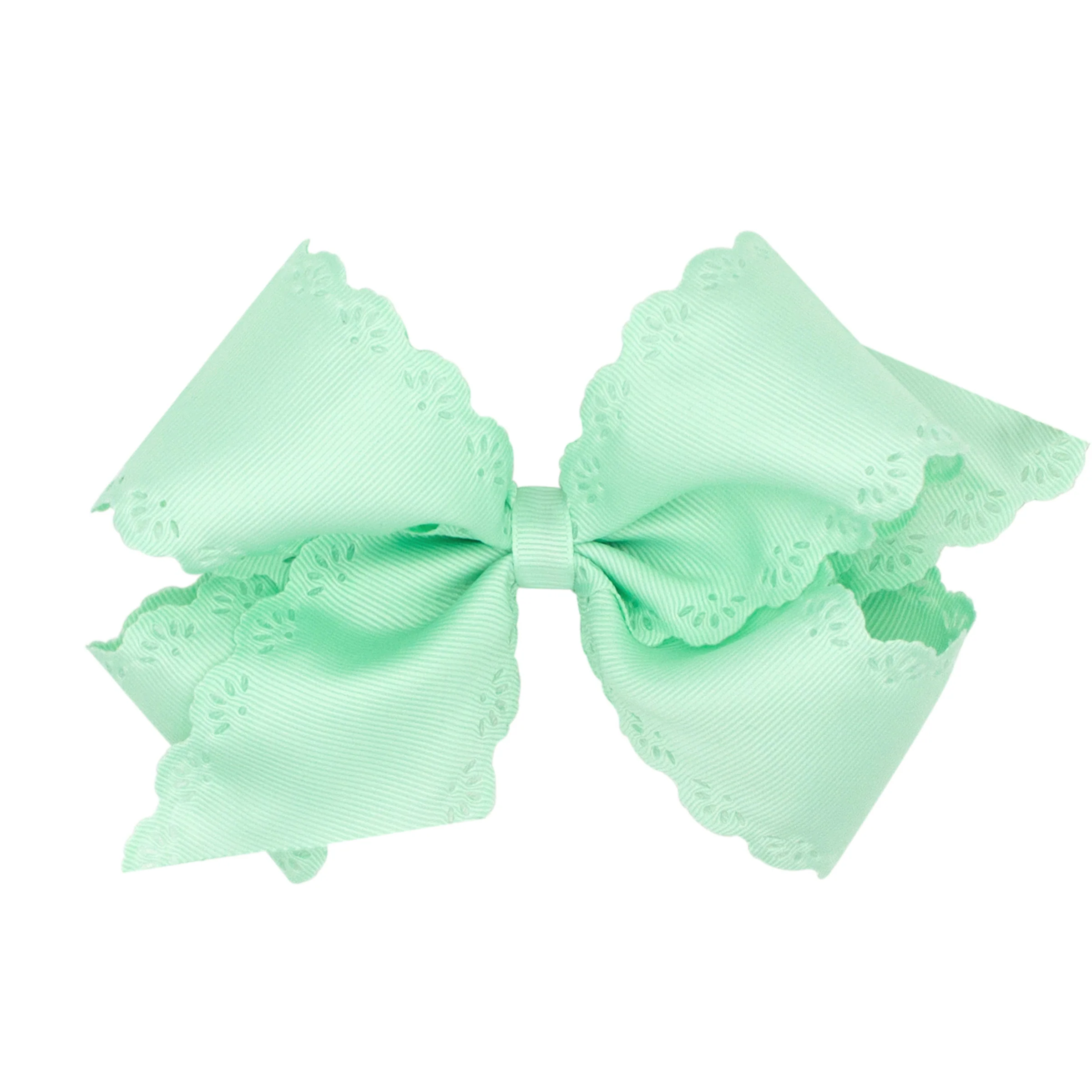 Eyelet Embossed Grosgrain Bow - Image 2