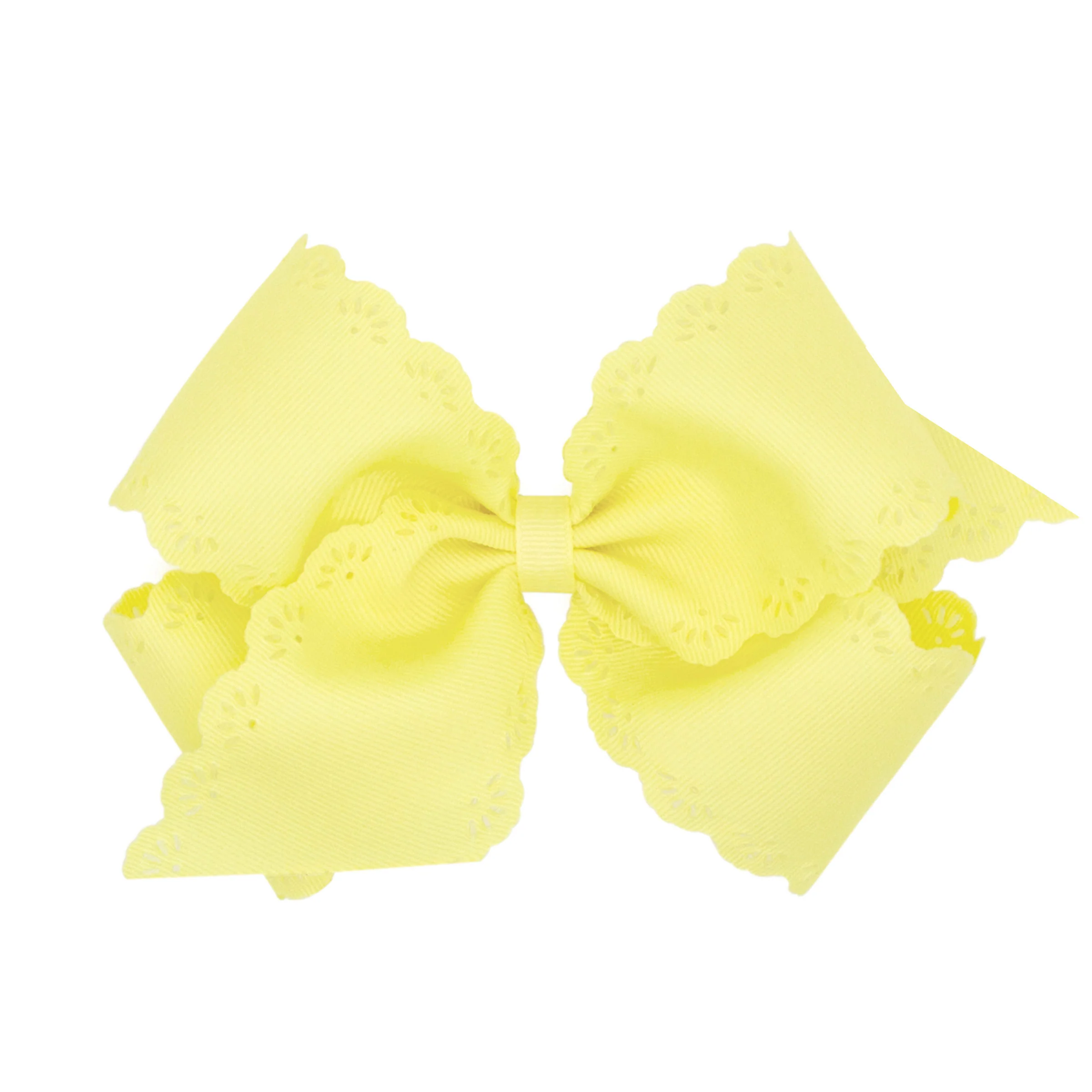 Eyelet Embossed Grosgrain Bow - Image 4