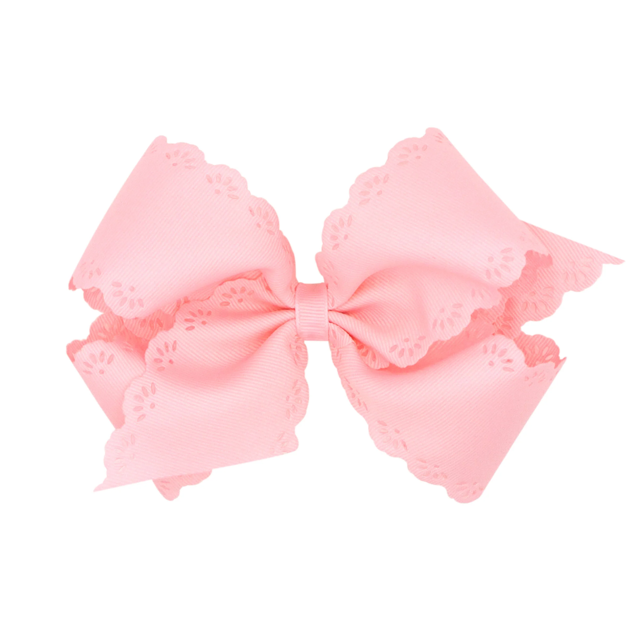 Eyelet Embossed Grosgrain Bow - Image 5