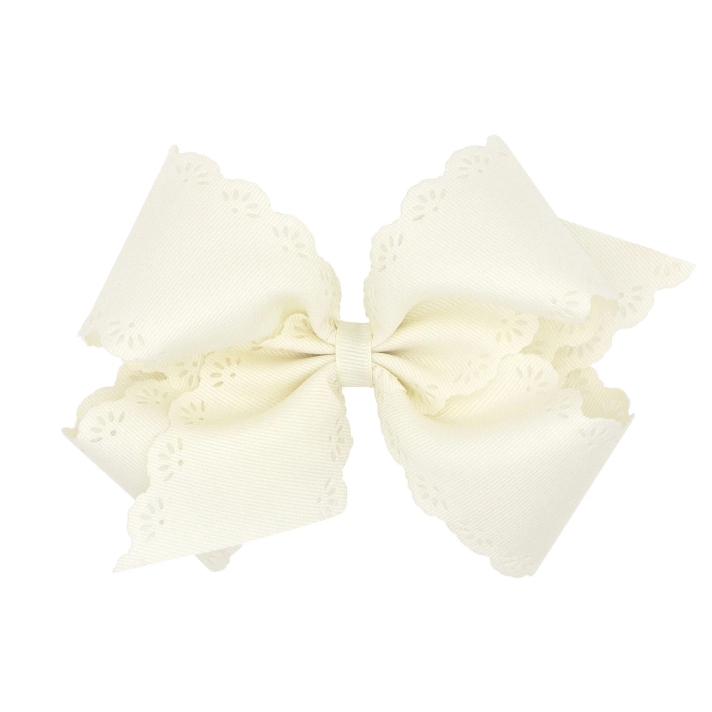 Eyelet Embossed Grosgrain Bow - Image 8