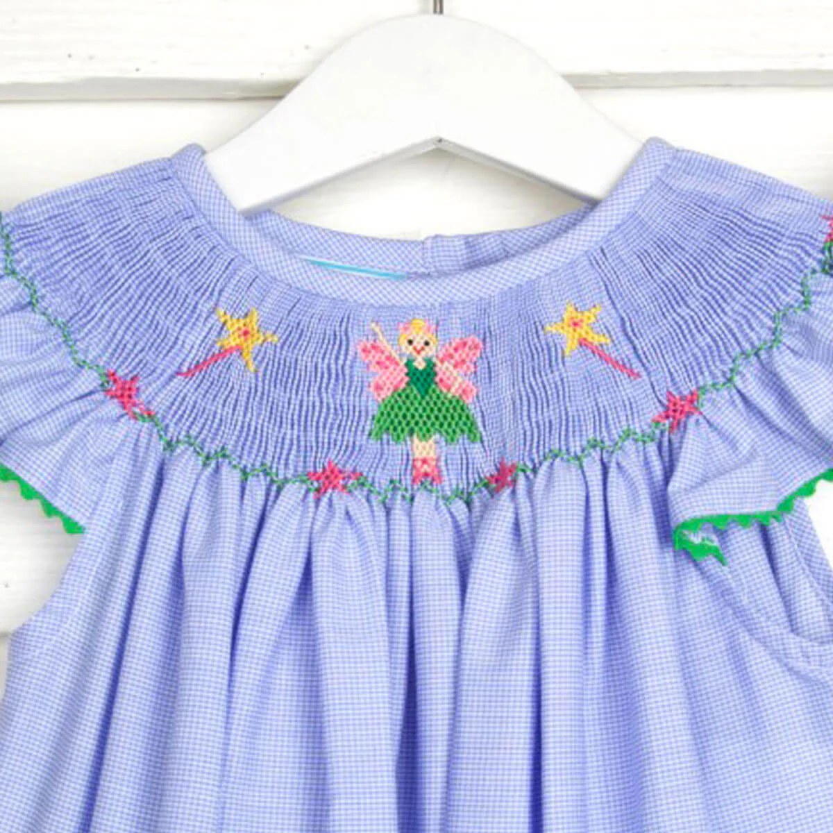 Fairies Smocked Micro Gingham Dress - Image 2