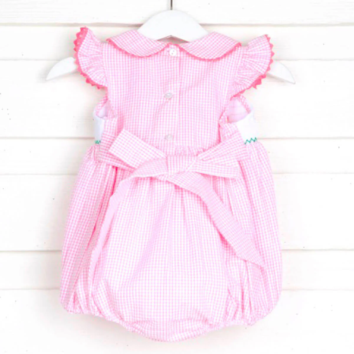 Fairytale Smocked Pink Bubble - Image 2