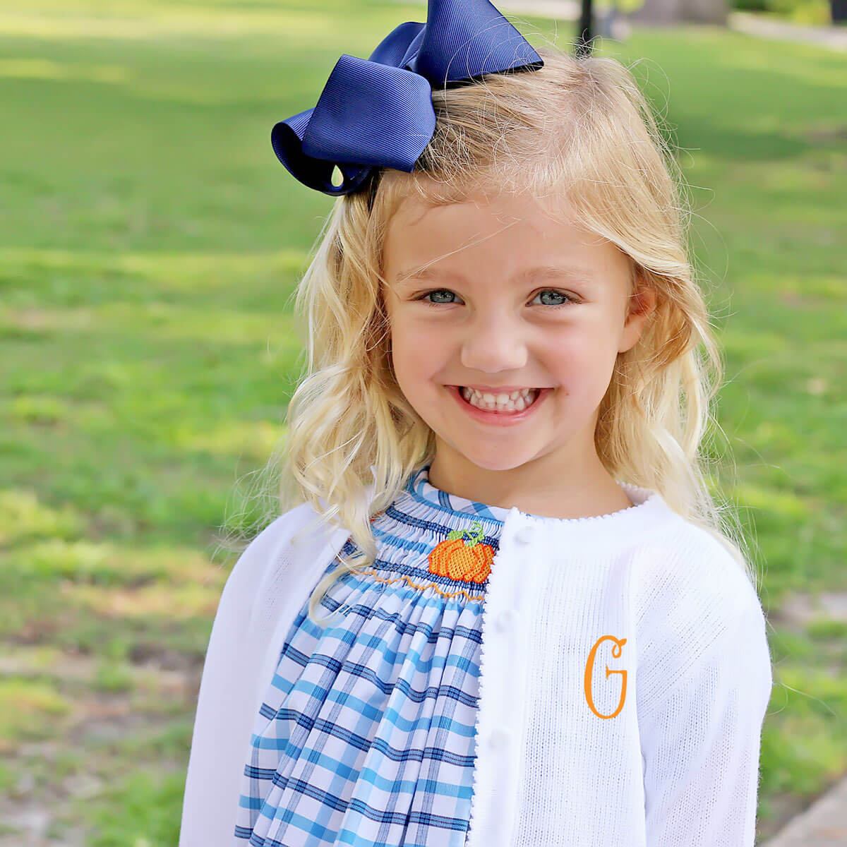 Fall Is In The Air Smocked Dress - Image 6