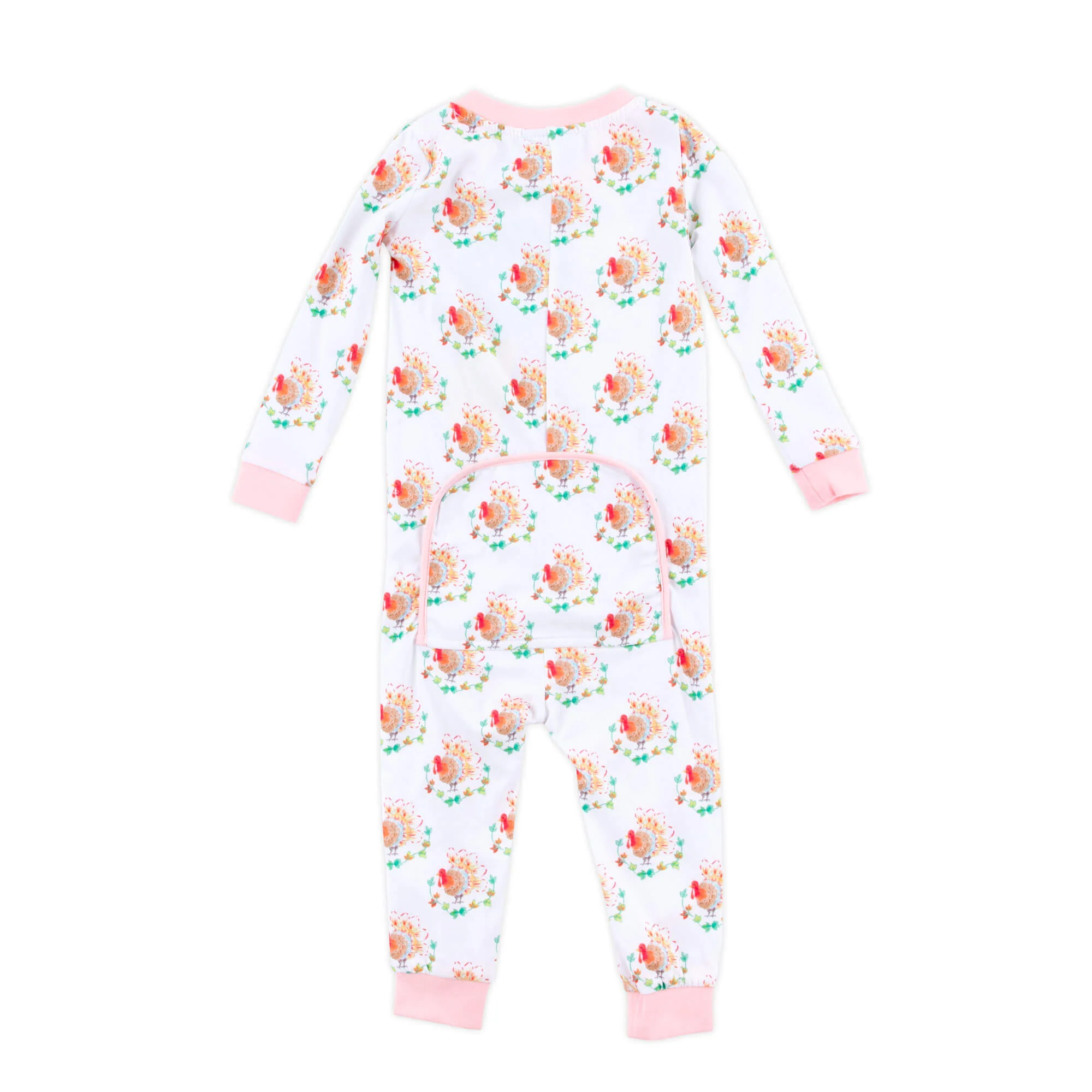 Feathery Turkey Pink Zip Sleeper - Image 6
