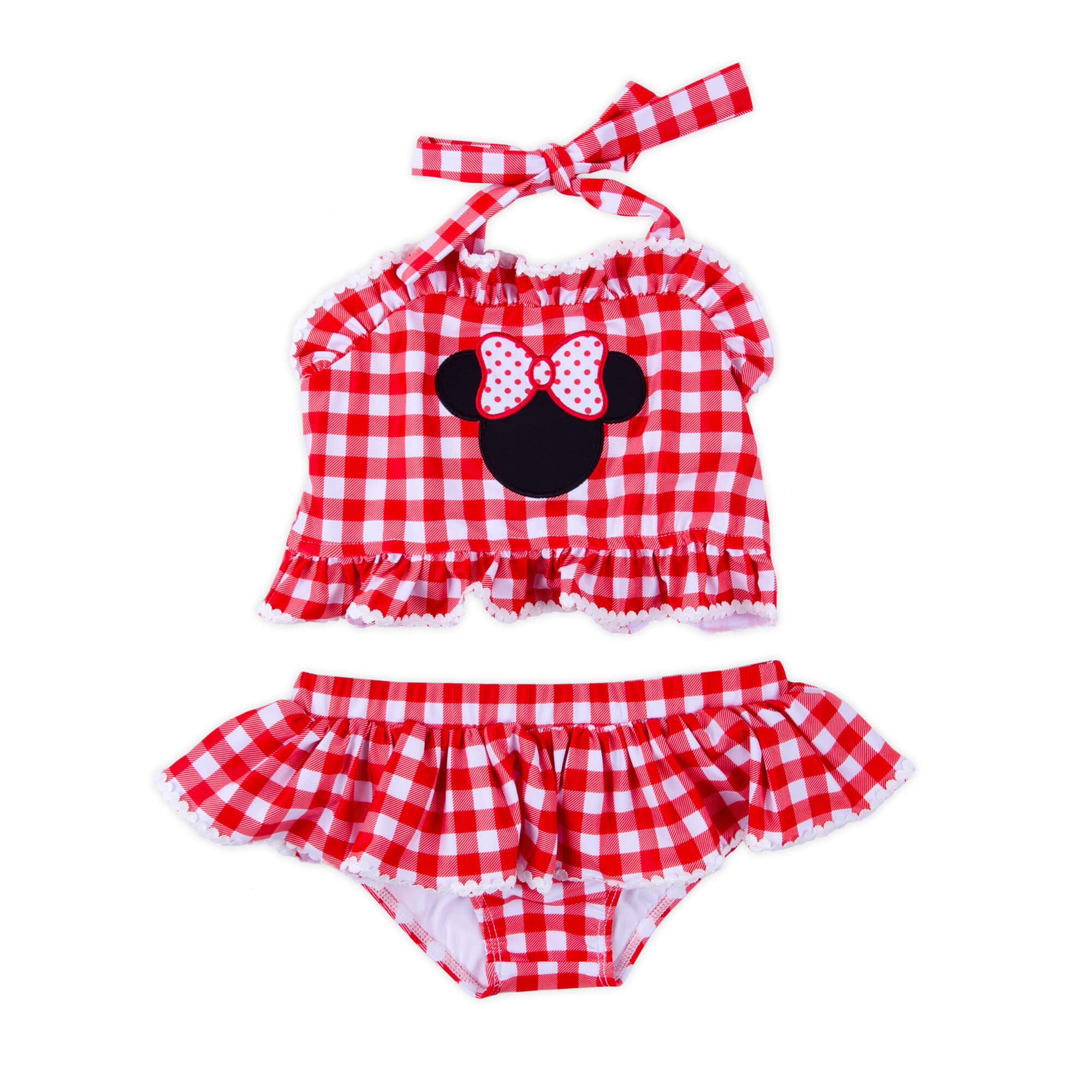 Red Mouse Ears Two Piece Swimsuit - Image 4