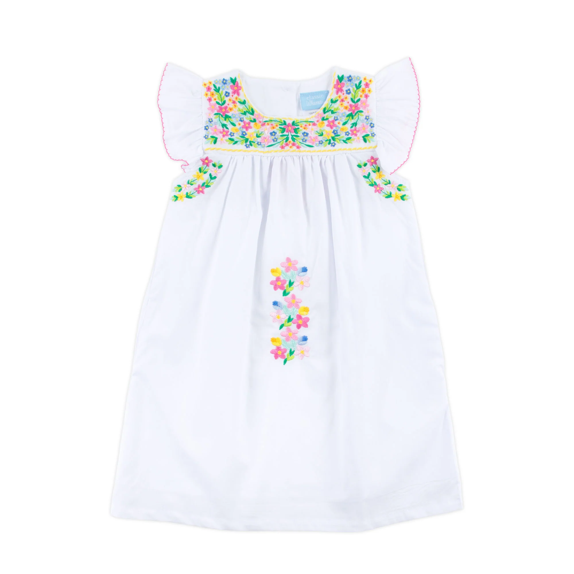 Colorful Embroidered Beach Dress - Image 3