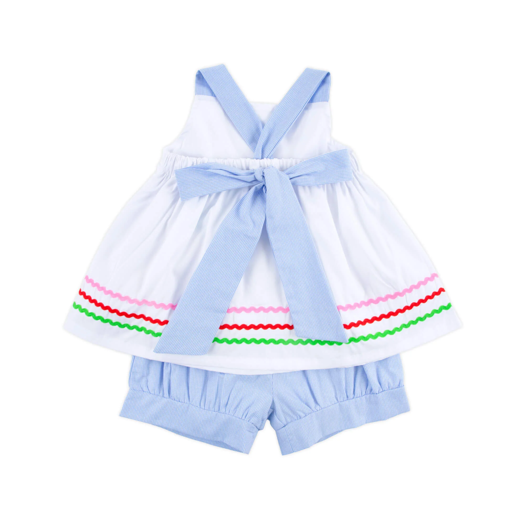 Fiesta Time Blue Gingham Stella Short Set - Image 4