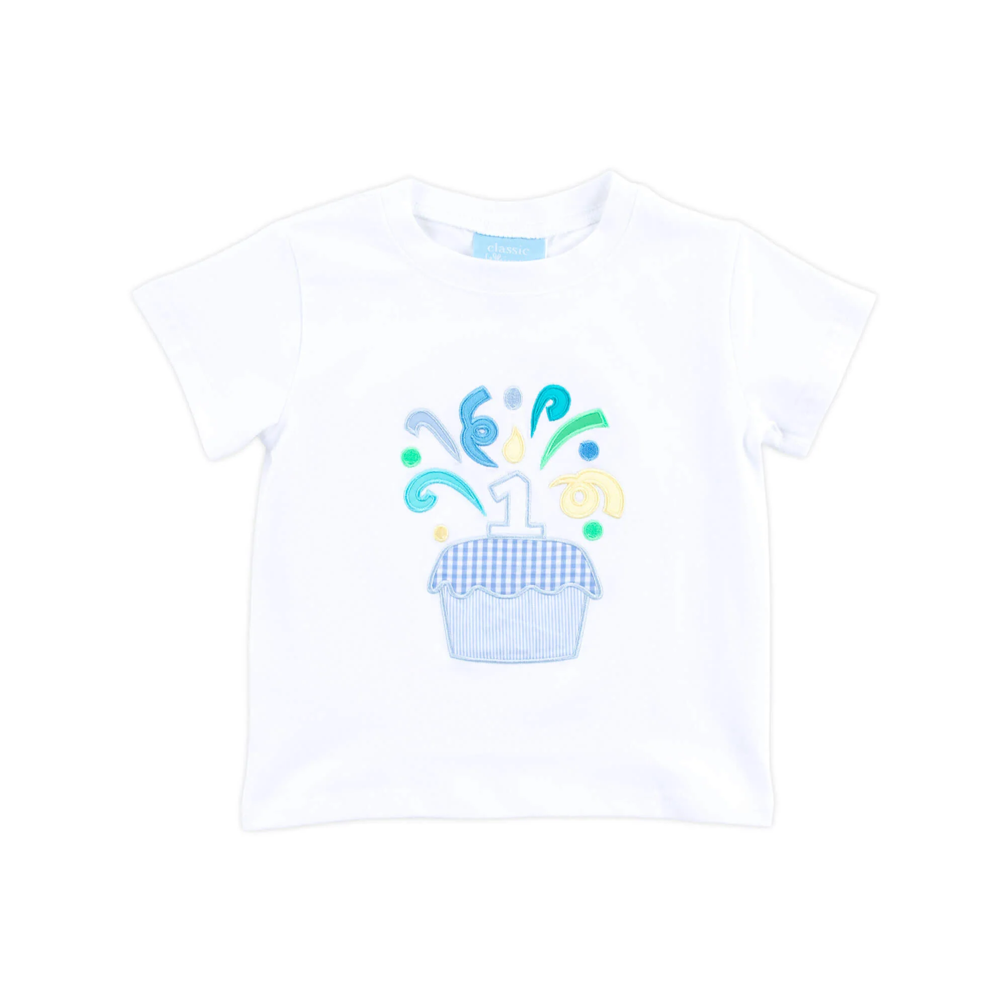 First Birthday Cupcake Short Sleeve Shirt - Image 2