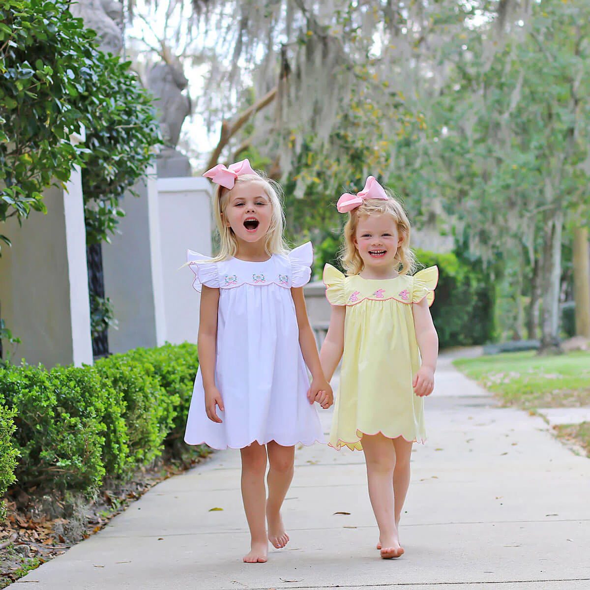 Floral Eggs White Scalloped Amelia Dress - Image 6