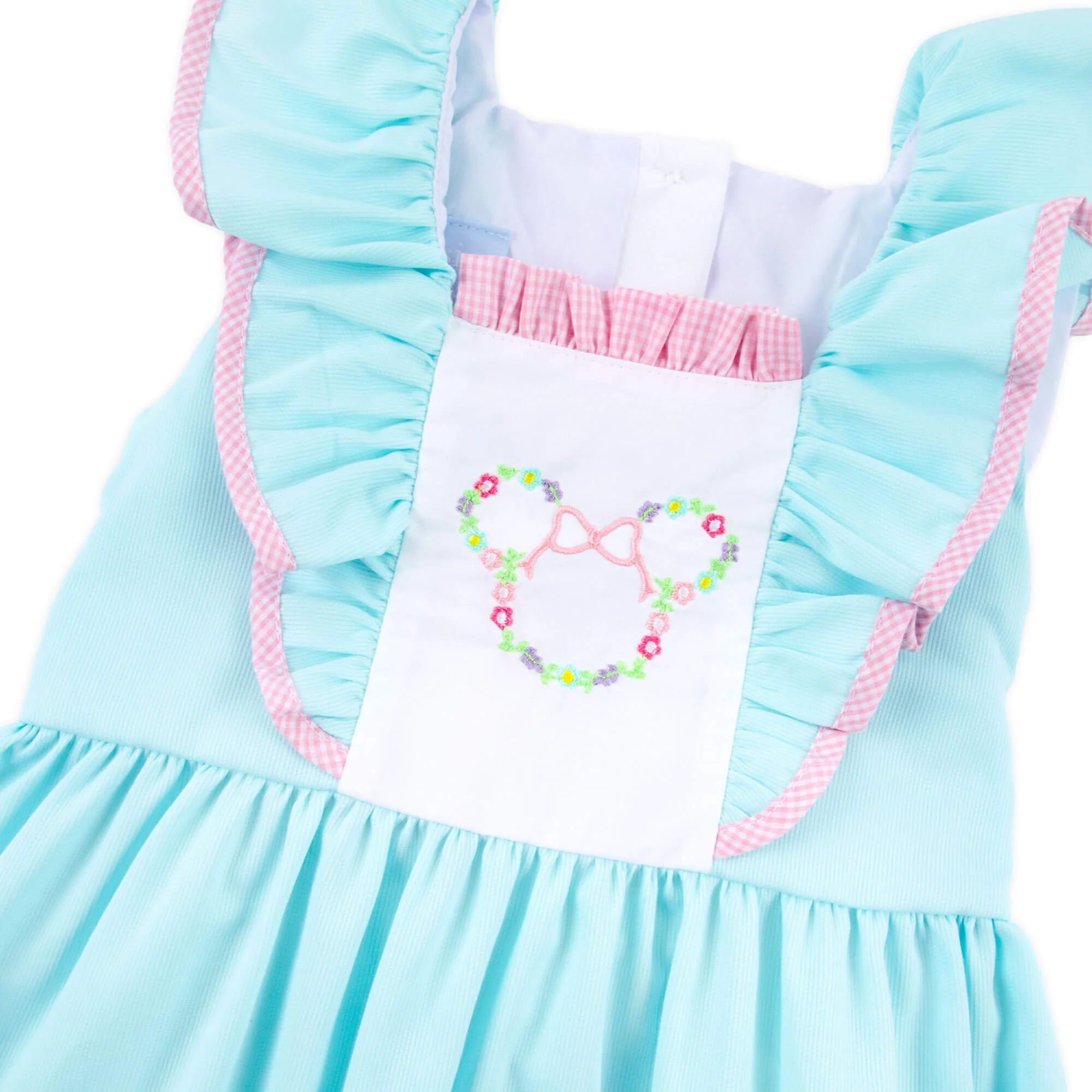 Floral Mouse Ears Waterfall Mint Dress - Image 2