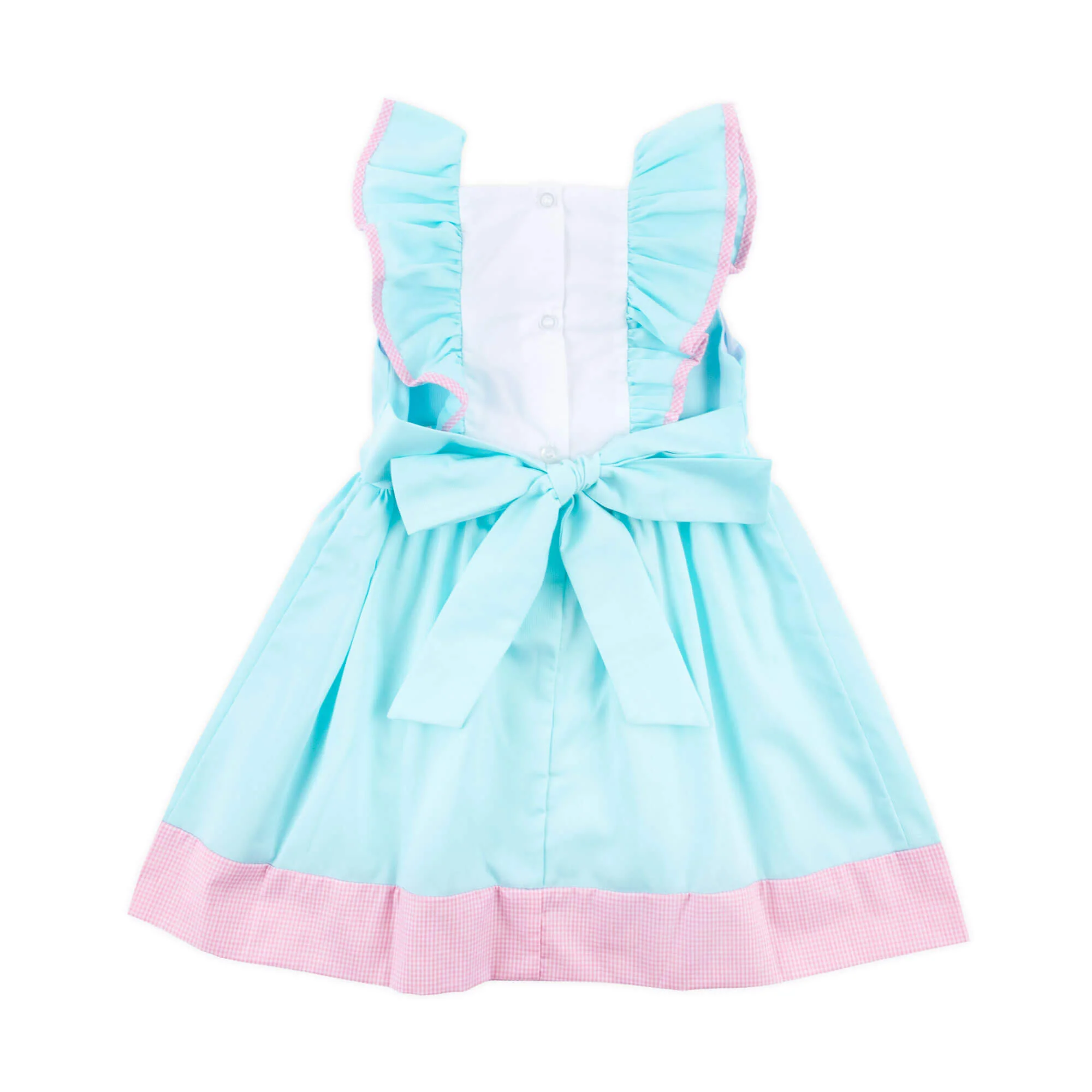 Floral Mouse Ears Waterfall Mint Dress - Image 3