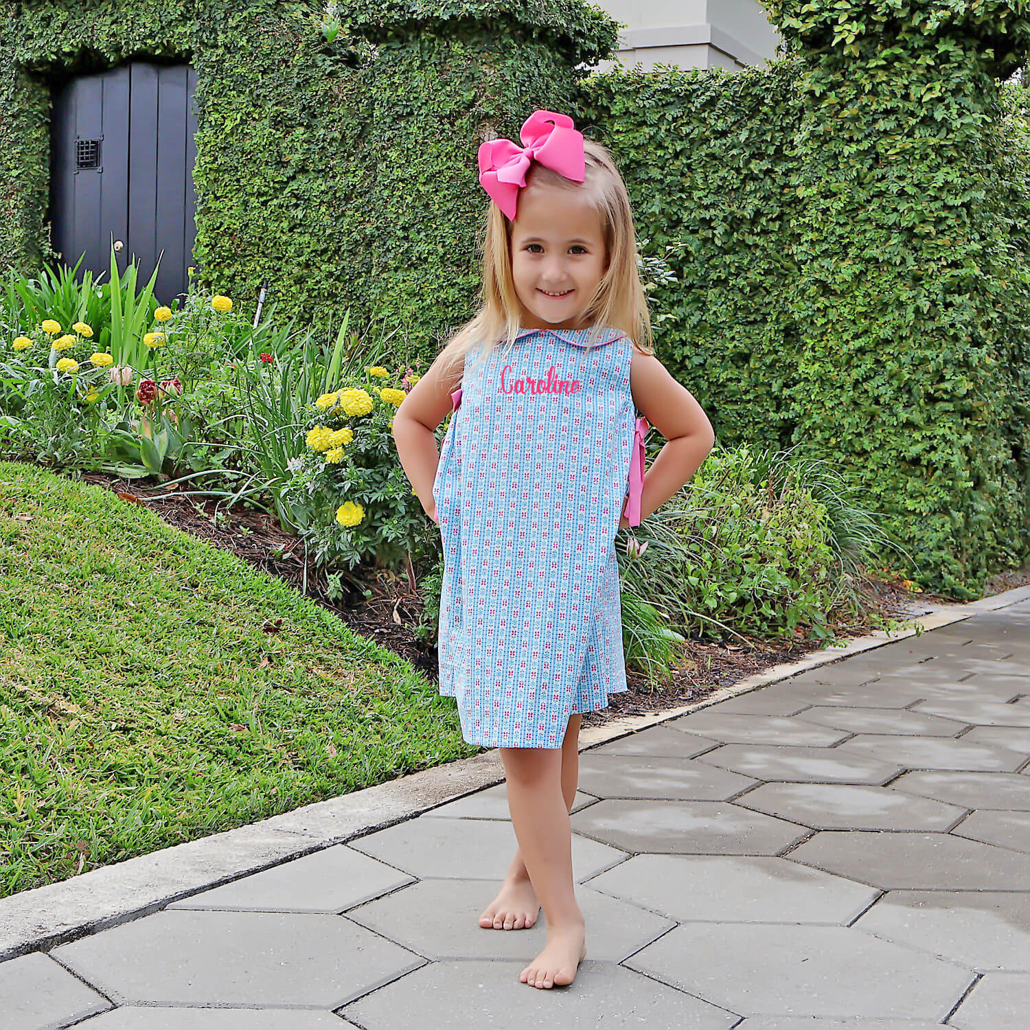 Floral Turquoise Grace Dress - Image 6