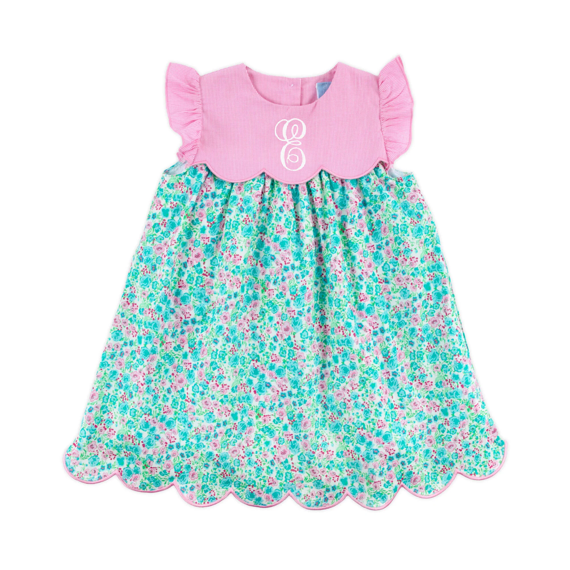Floral Wonderland Turquoise Amelia Dress - Image 2