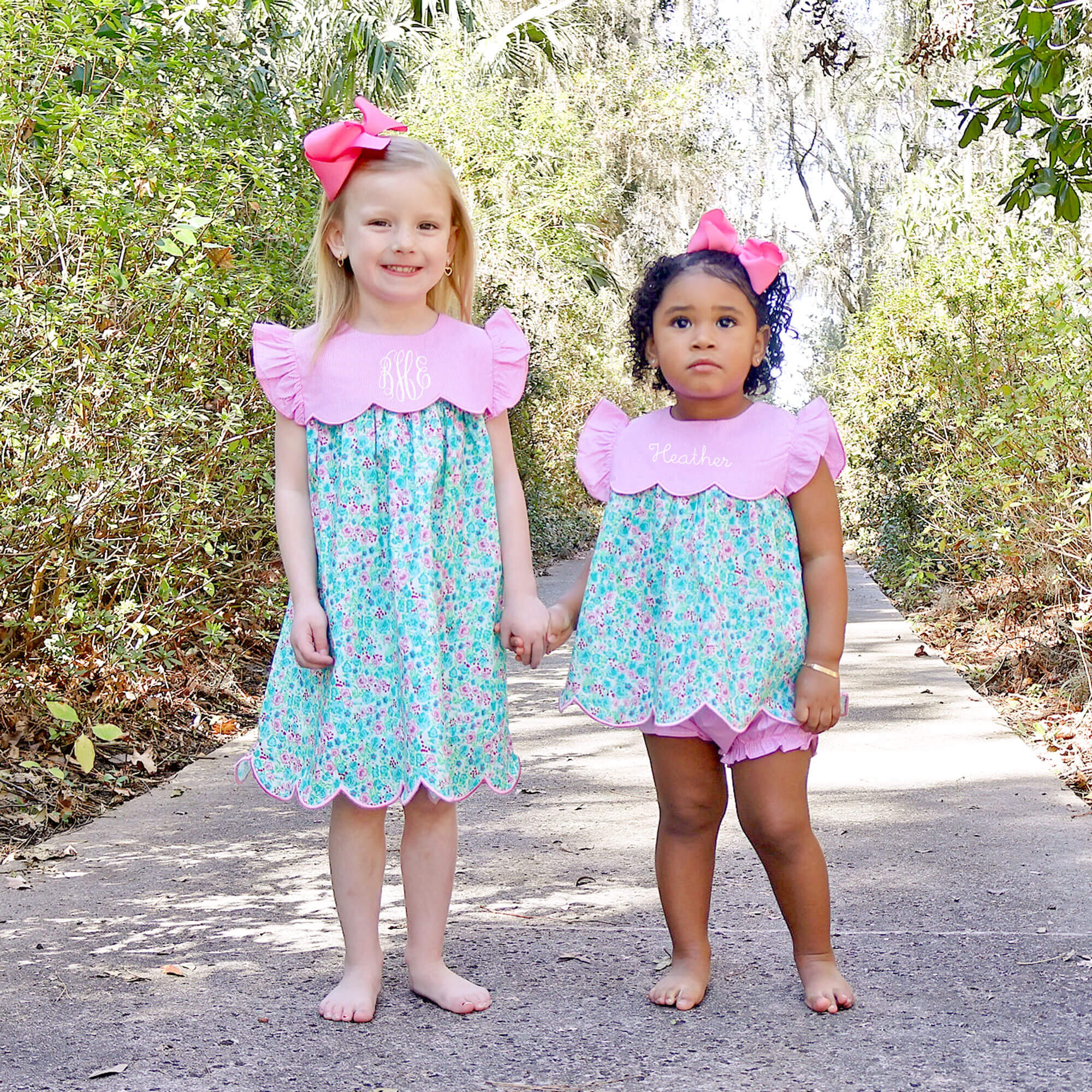 Floral Wonderland Turquoise Amelia Dress - Image 4